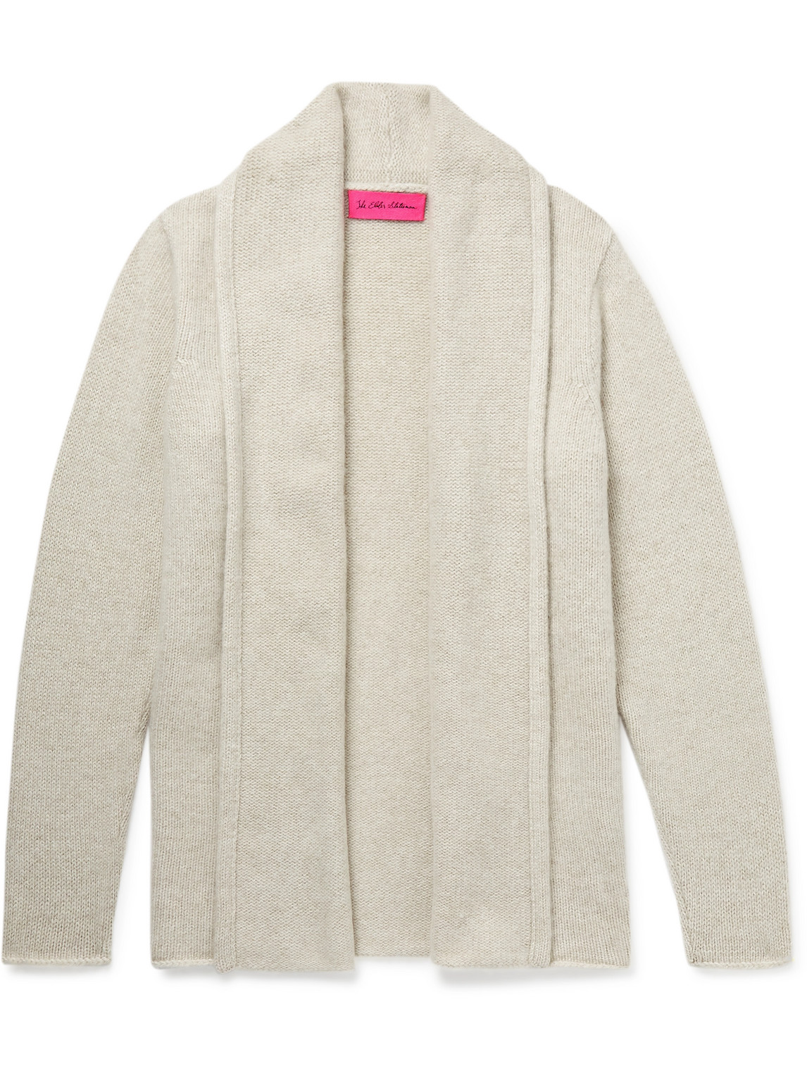 The Elder Statesman Shawl-collar Cashmere Cardigan In Neutrals