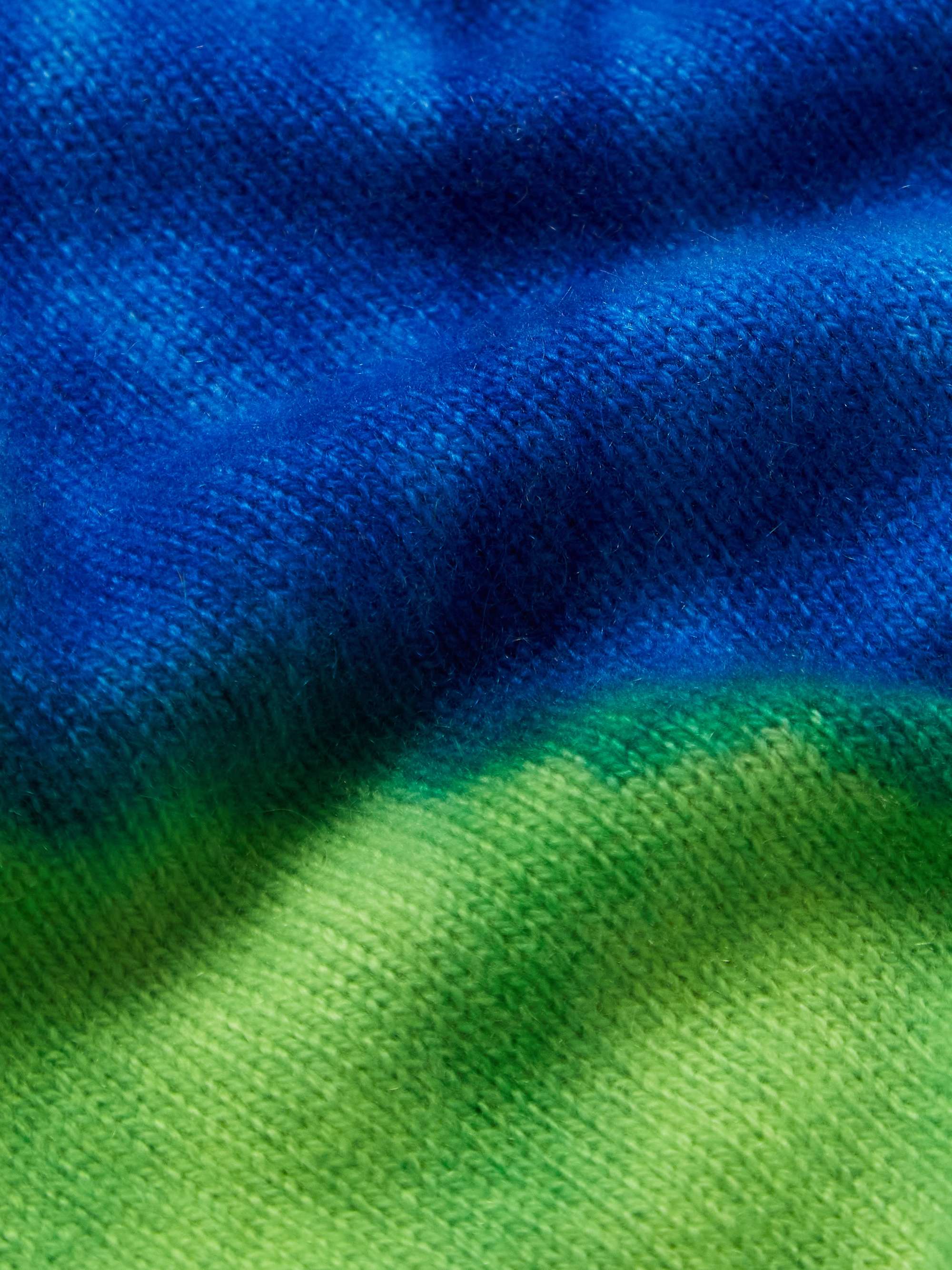 THE ELDER STATESMAN Rainbow Void Tie-Dyed Cashmere Sweater