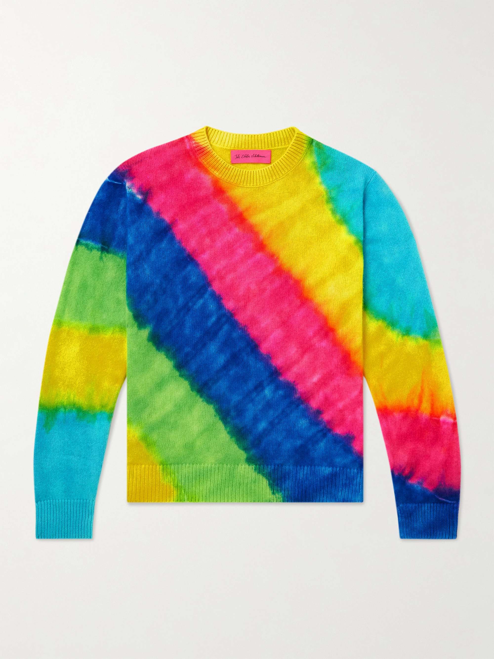 THE ELDER STATESMAN Rainbow Void Tie-Dyed Cashmere Sweater