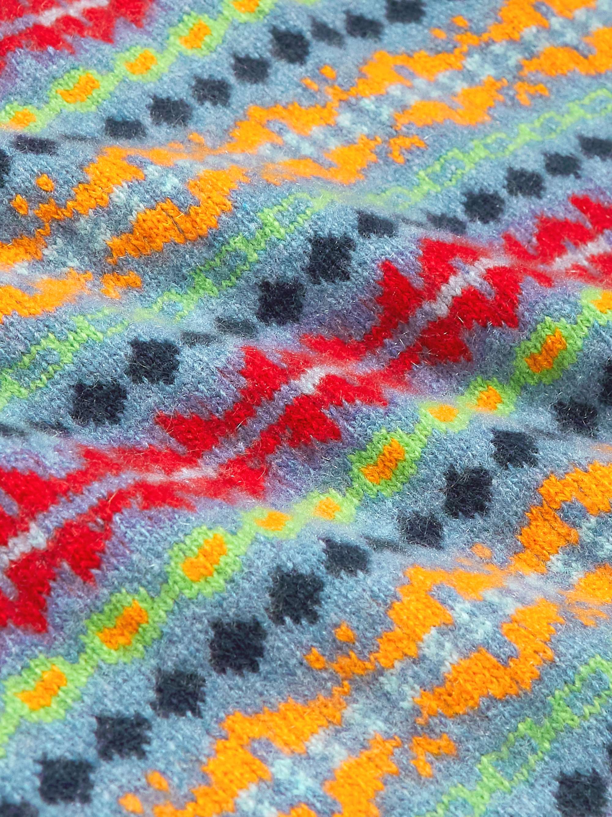 THE ELDER STATESMAN Fair Isle Cashmere Sweater