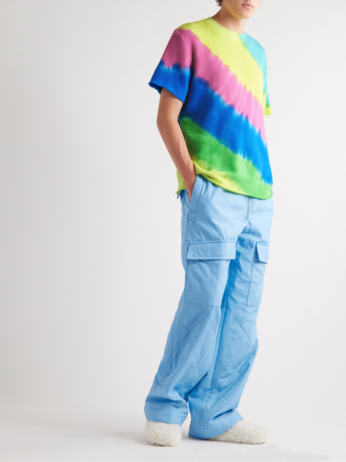 Rainbow Void Tie-Dyed Cotton and Cashmere-Blend Jersey T-Shirt — 2