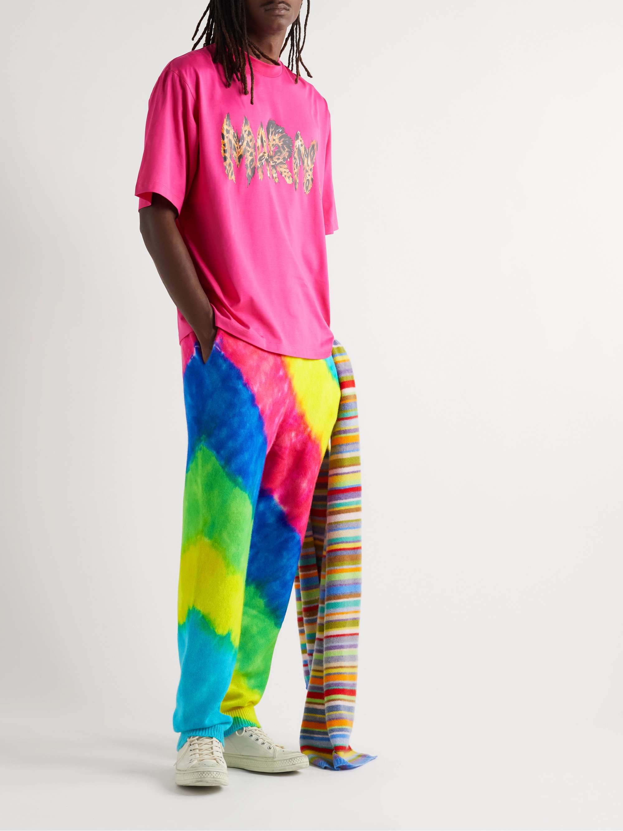 Rainbow Void Tie-Dyed Cashmere Sweatpants