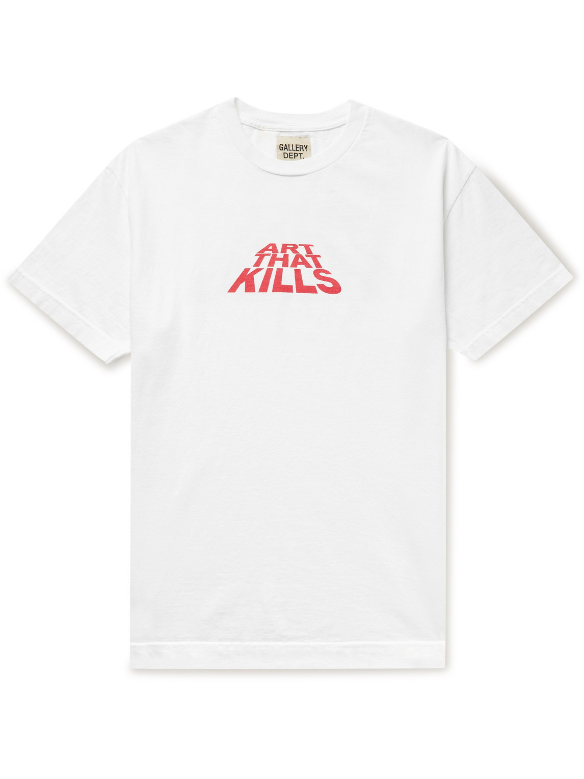 Gallery Dept. Atk Printed Cotton-jersey T-shirt In White