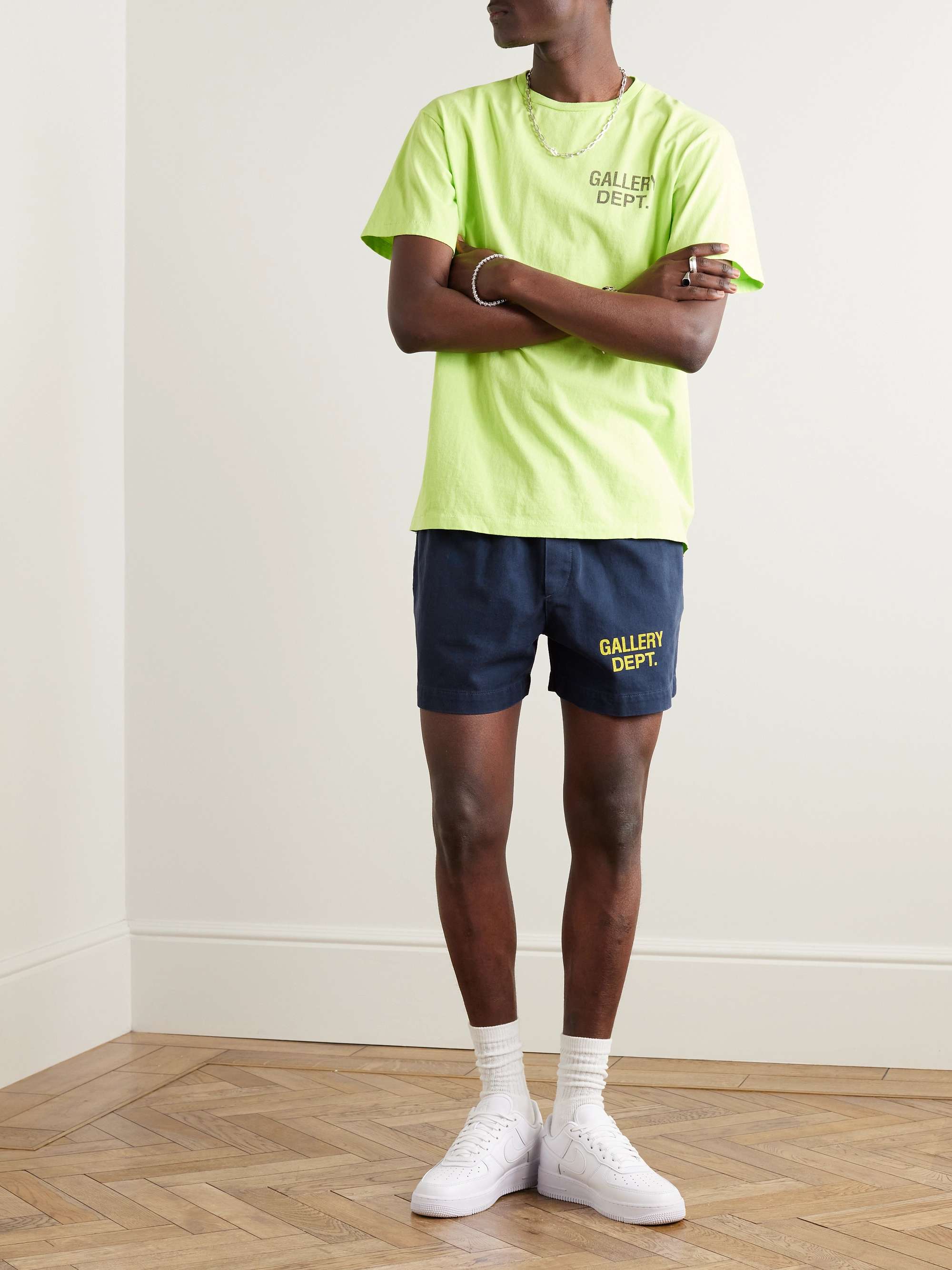 GALLERY DEPT. Zuma Straight-Leg Logo-Print Cotton-Jersey Shorts for Men |  MR PORTER