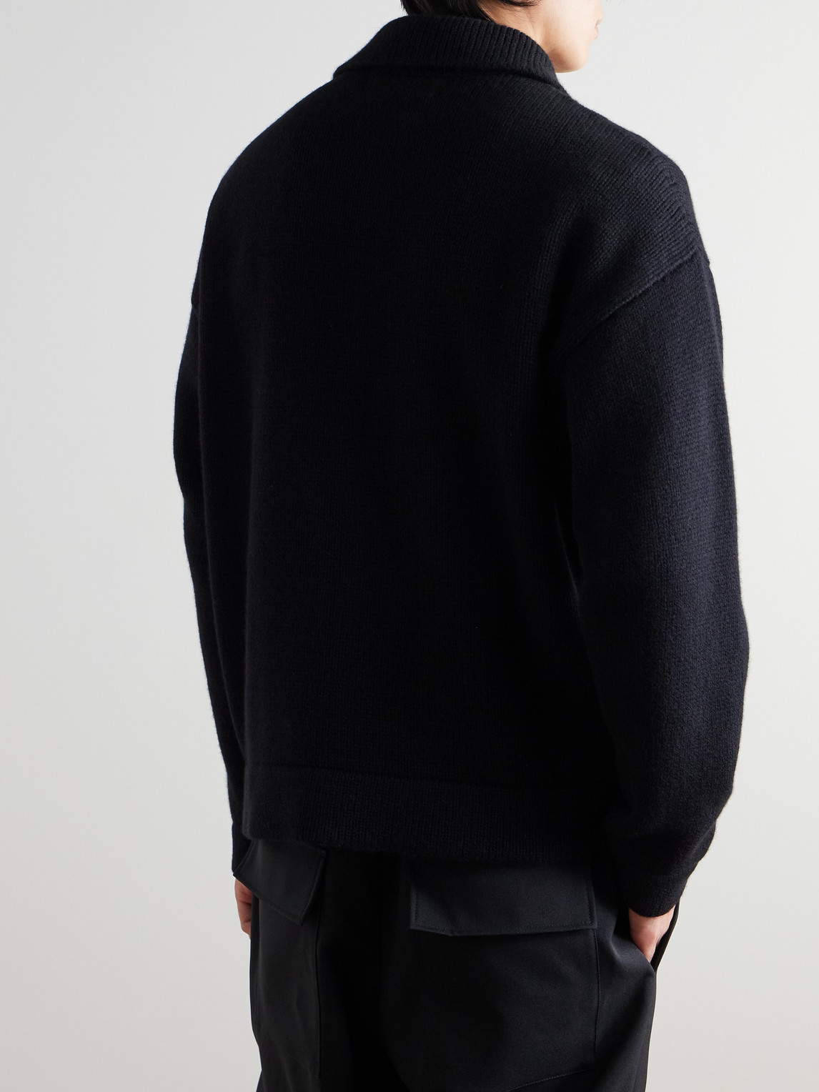  The Elder Statesman - Cashmere Zip-up Sweater - Men - Black - S 