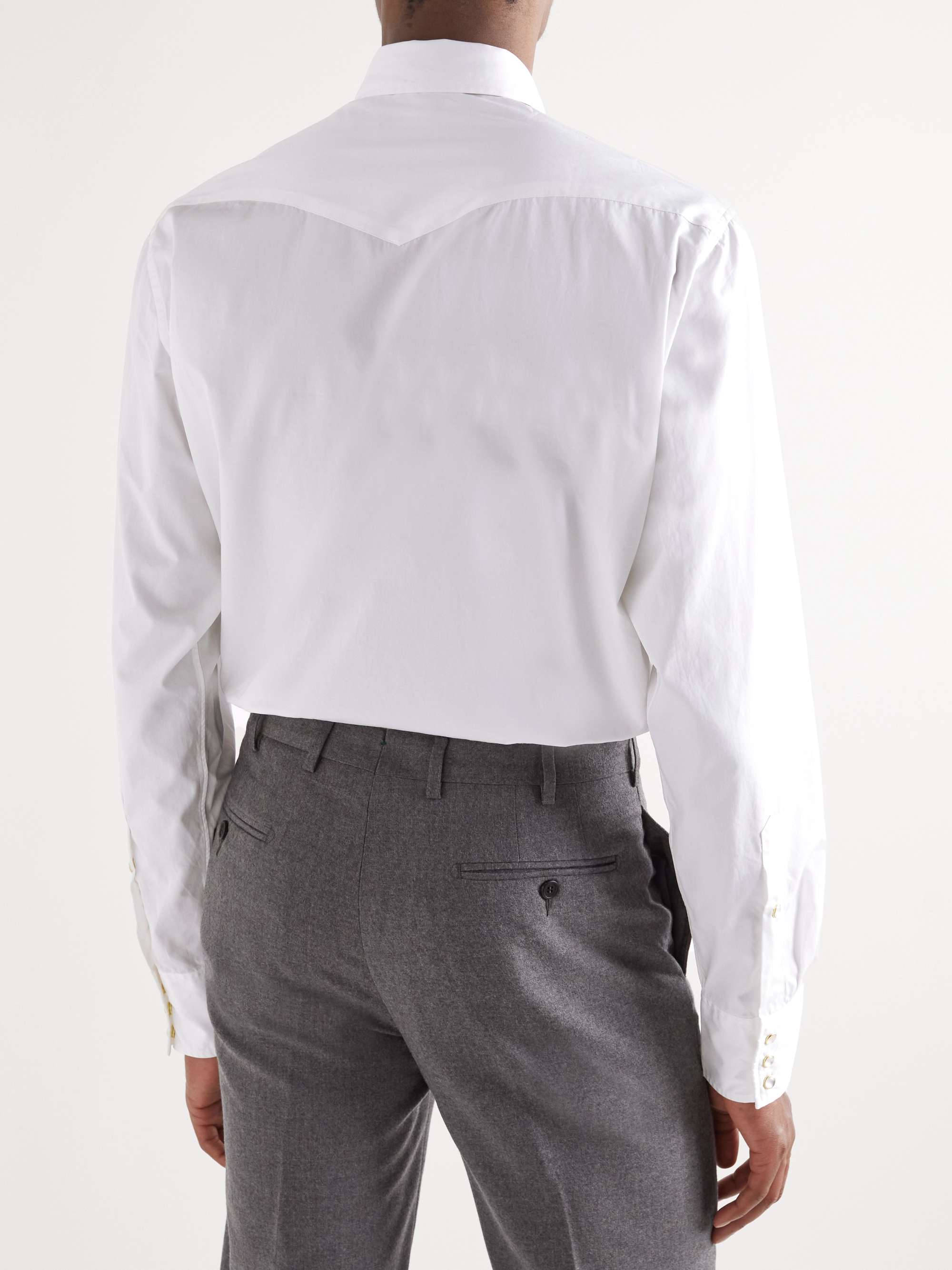 SID MASHBURN Cotton-Poplin Western Shirt