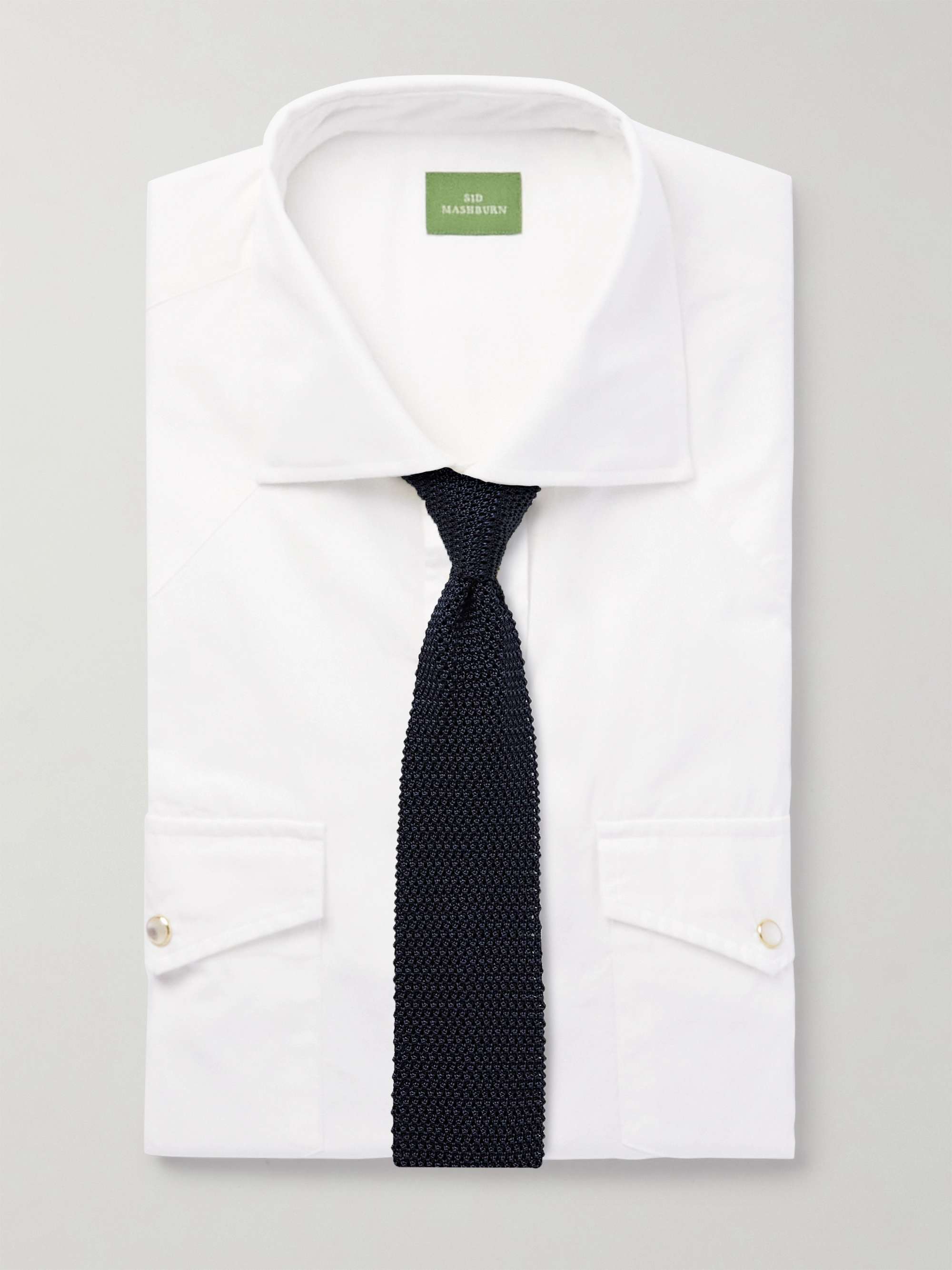 SID MASHBURN Cotton-Poplin Western Shirt