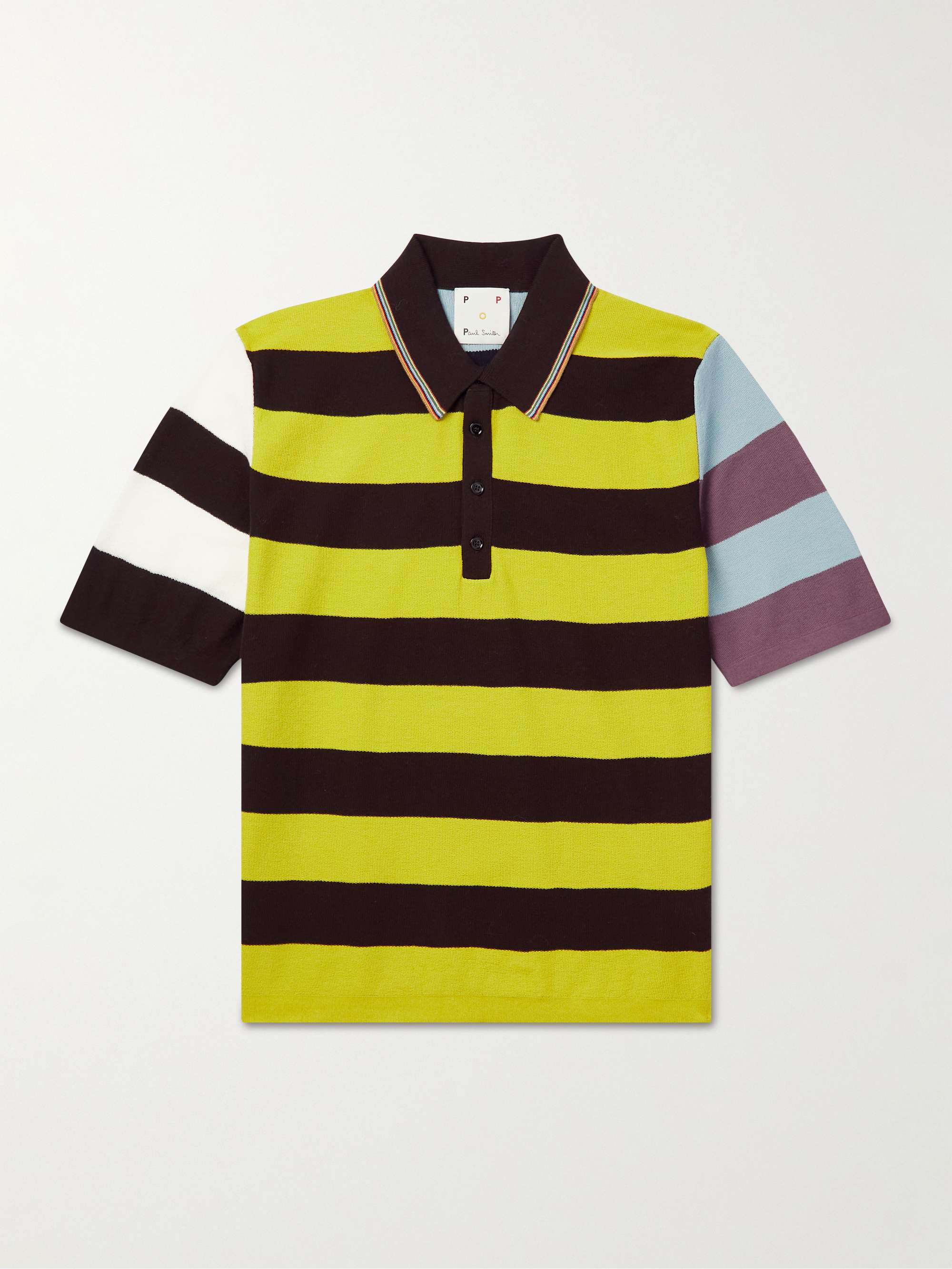 POP TRADING COMPANY + Paul Smith Slim-Fit Striped Cotton Polo Shirt for ...