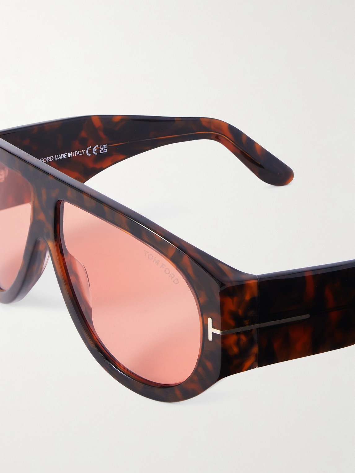 Bronson D-Frame Tortoiseshell Acetate Sunglasses — 2
