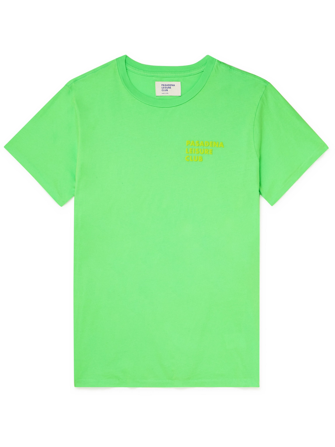 Pasadena Leisure Club Logo-print Cotton-jersey T-shirt In Green