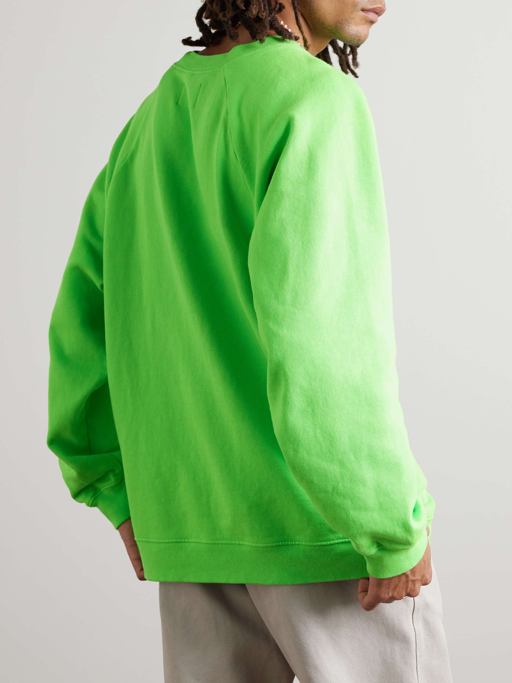 PASADENA LEISURE CLUB Logo-Print Cotton-Jersey Sweatshirt