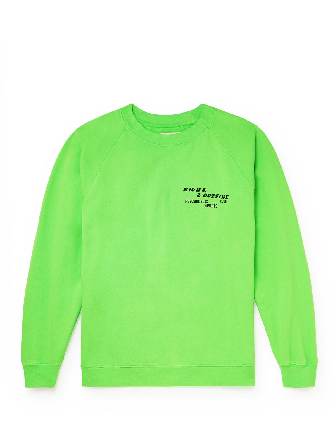 Pasadena Leisure Club Logo-print Cotton-jersey Sweatshirt In Green
