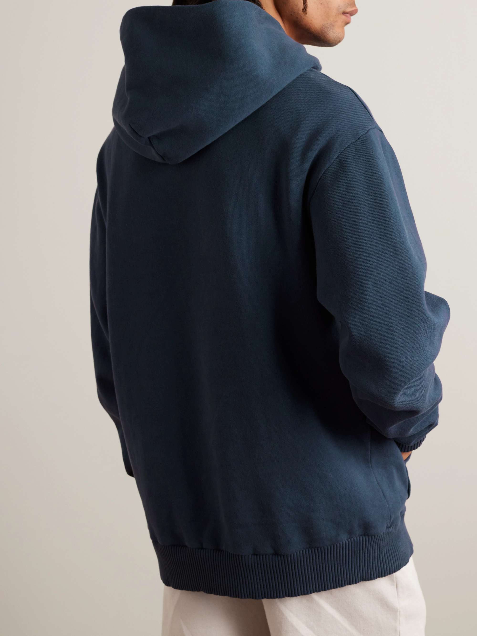 PASADENA LEISURE CLUB Logo-Print Cotton-Jersey Hoodie