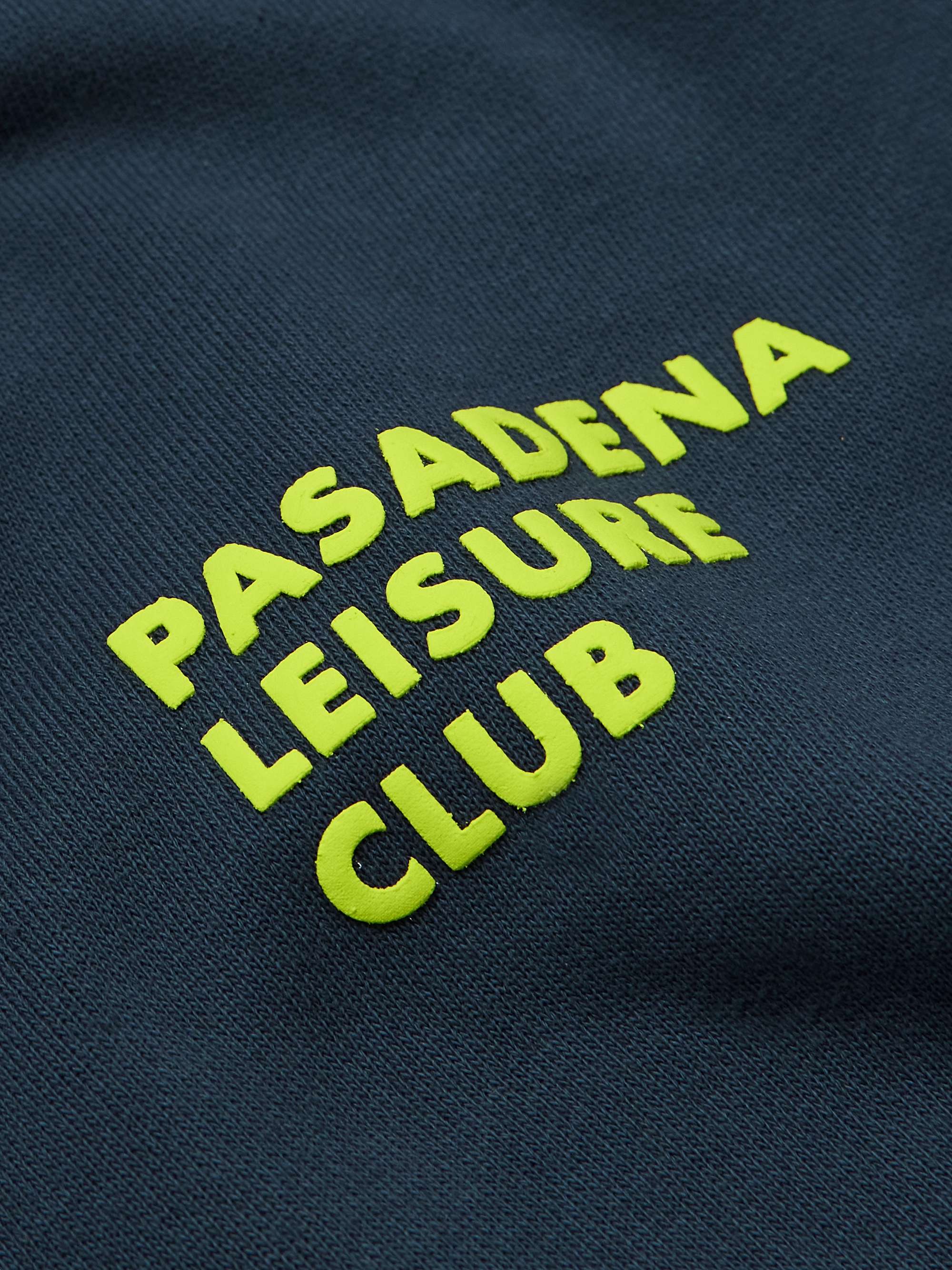 PASADENA LEISURE CLUB Logo-Print Cotton-Jersey Hoodie