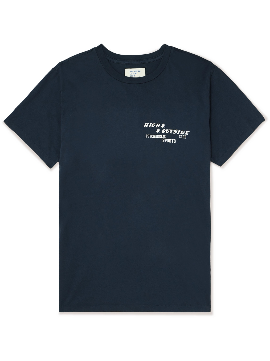 Pasadena Leisure Club Logo-print Cotton-jersey T-shirt In Blue