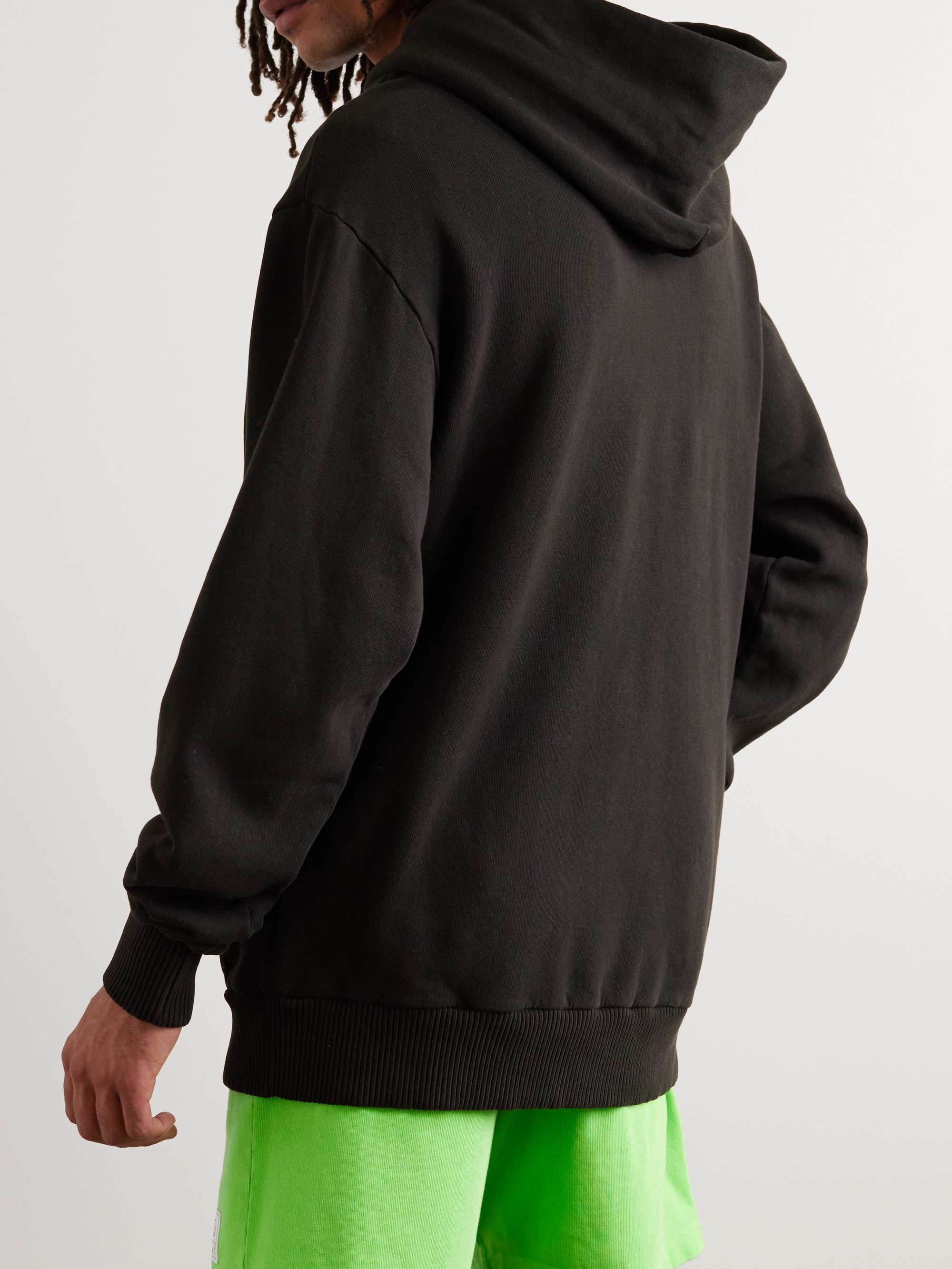 PASADENA LEISURE CLUB Logo-Print Cotton-Jersey Hoodie