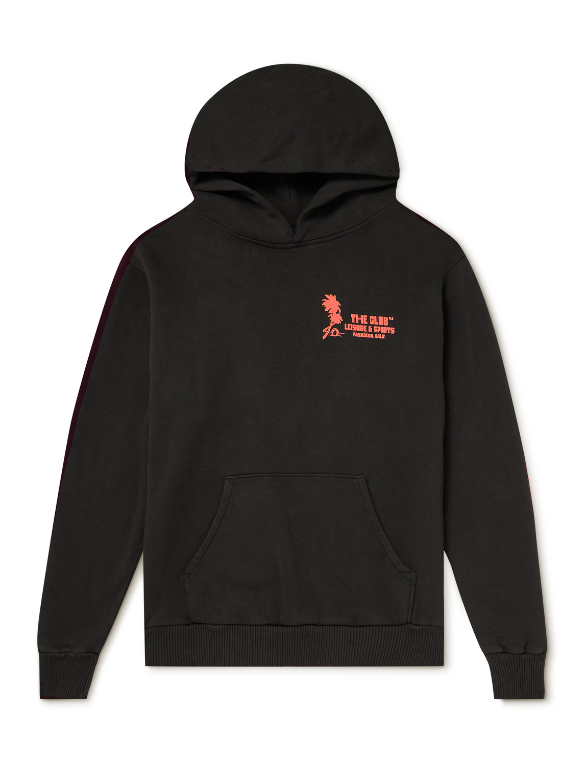 Pasadena Leisure Club Logo-print Cotton-jersey Hoodie In Black