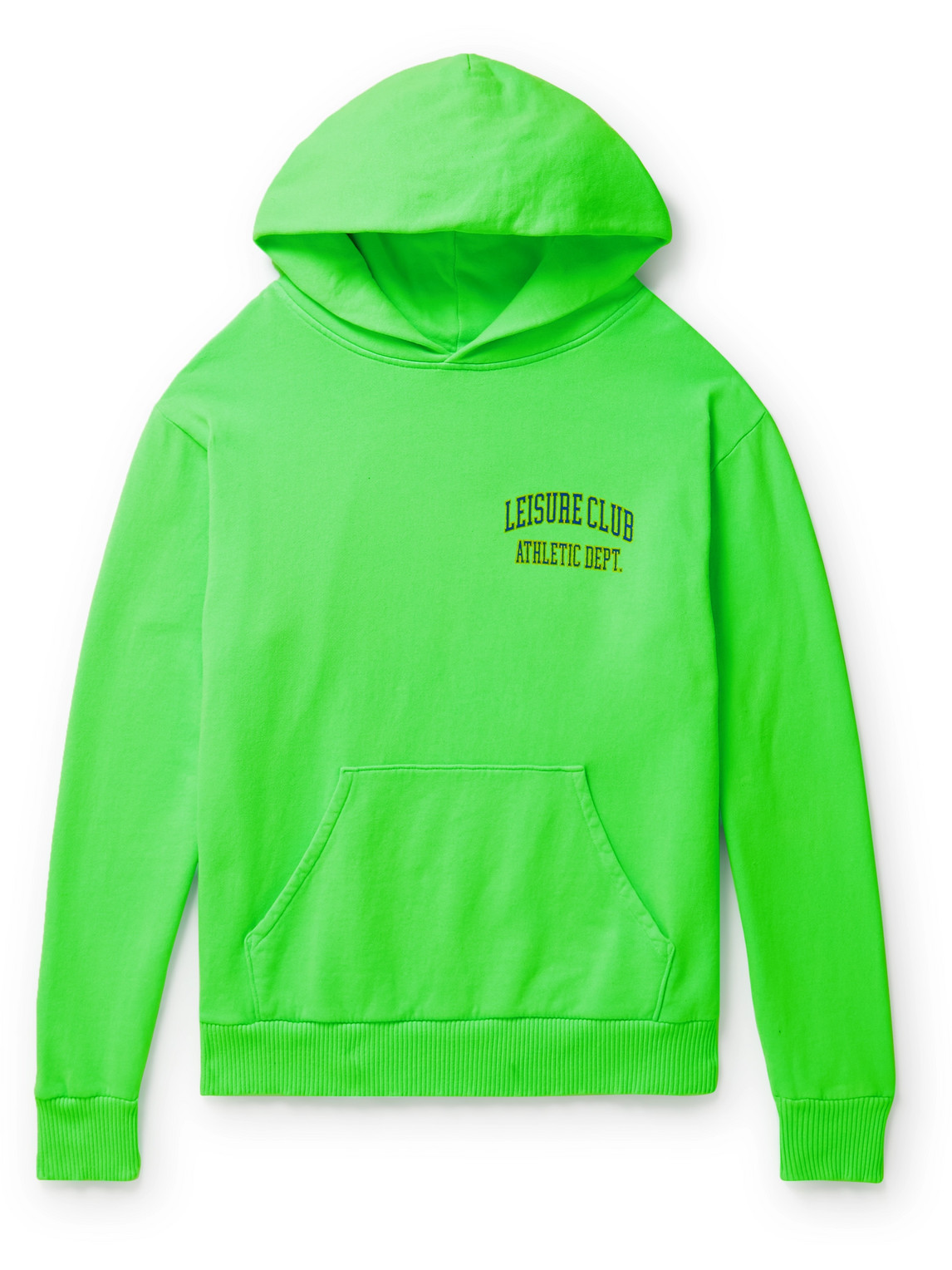 Pasadena Leisure Club Logo-print Cotton-jersey Hoodie In Green