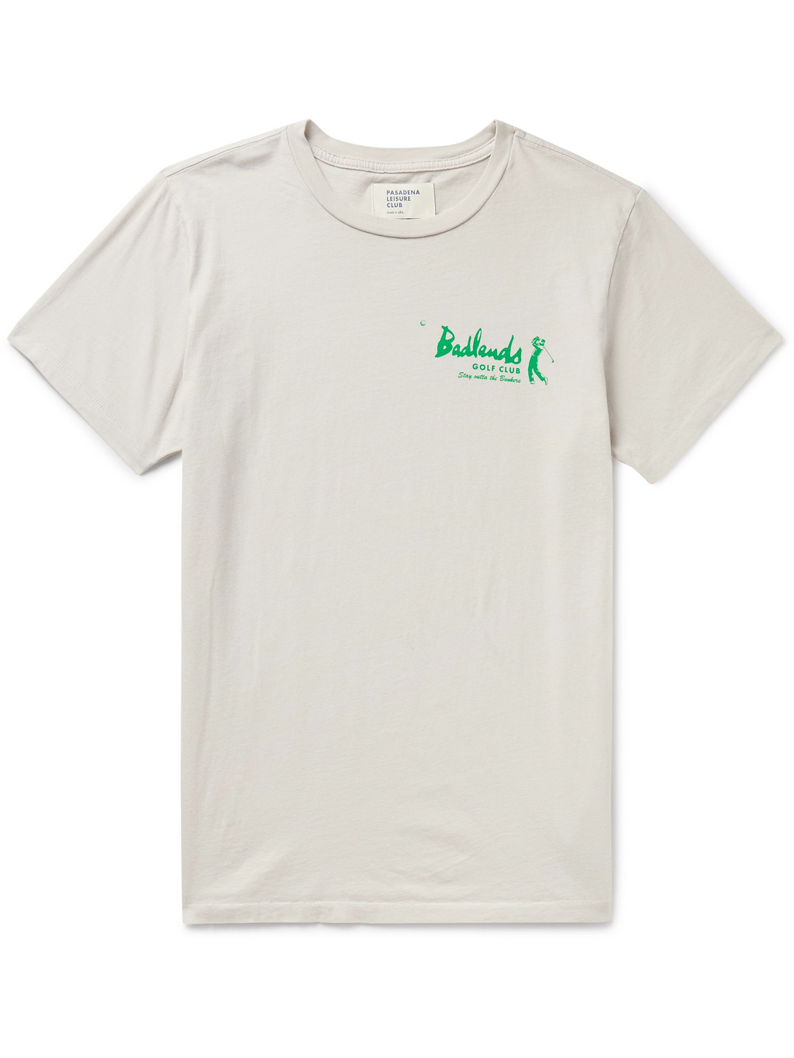 Pasadena Leisure Club Badlands Printed Cotton-jersey T-shirt In Neutrals