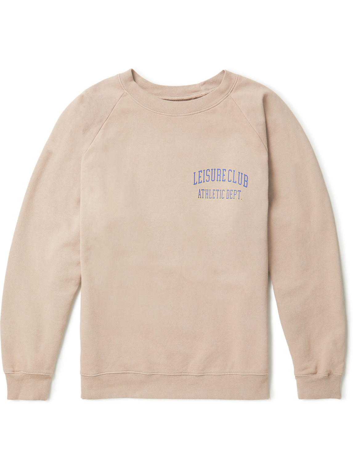 Pasadena Leisure Club Logo-print Cotton-jersey Sweatshirt In Brown