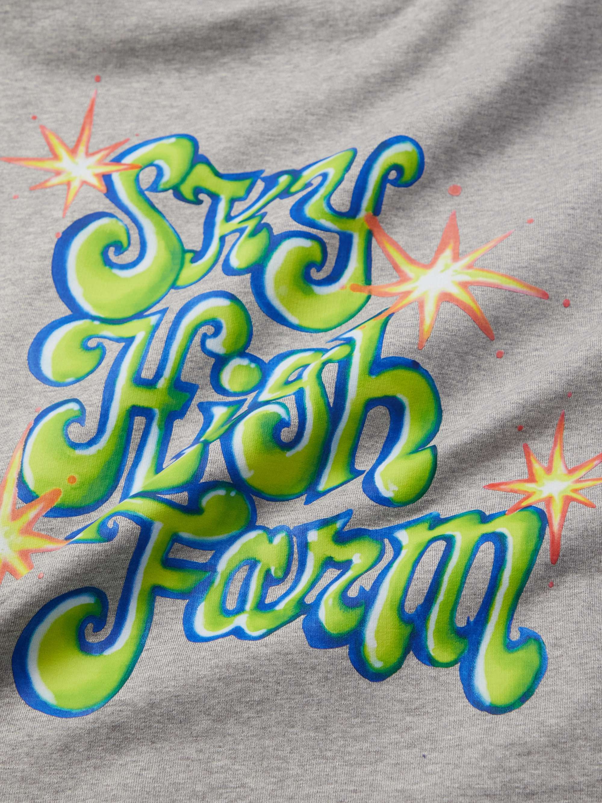SKY HIGH FARM Ally Bo Printed Upcycled and Organic Cotton-Jersey Hoodie