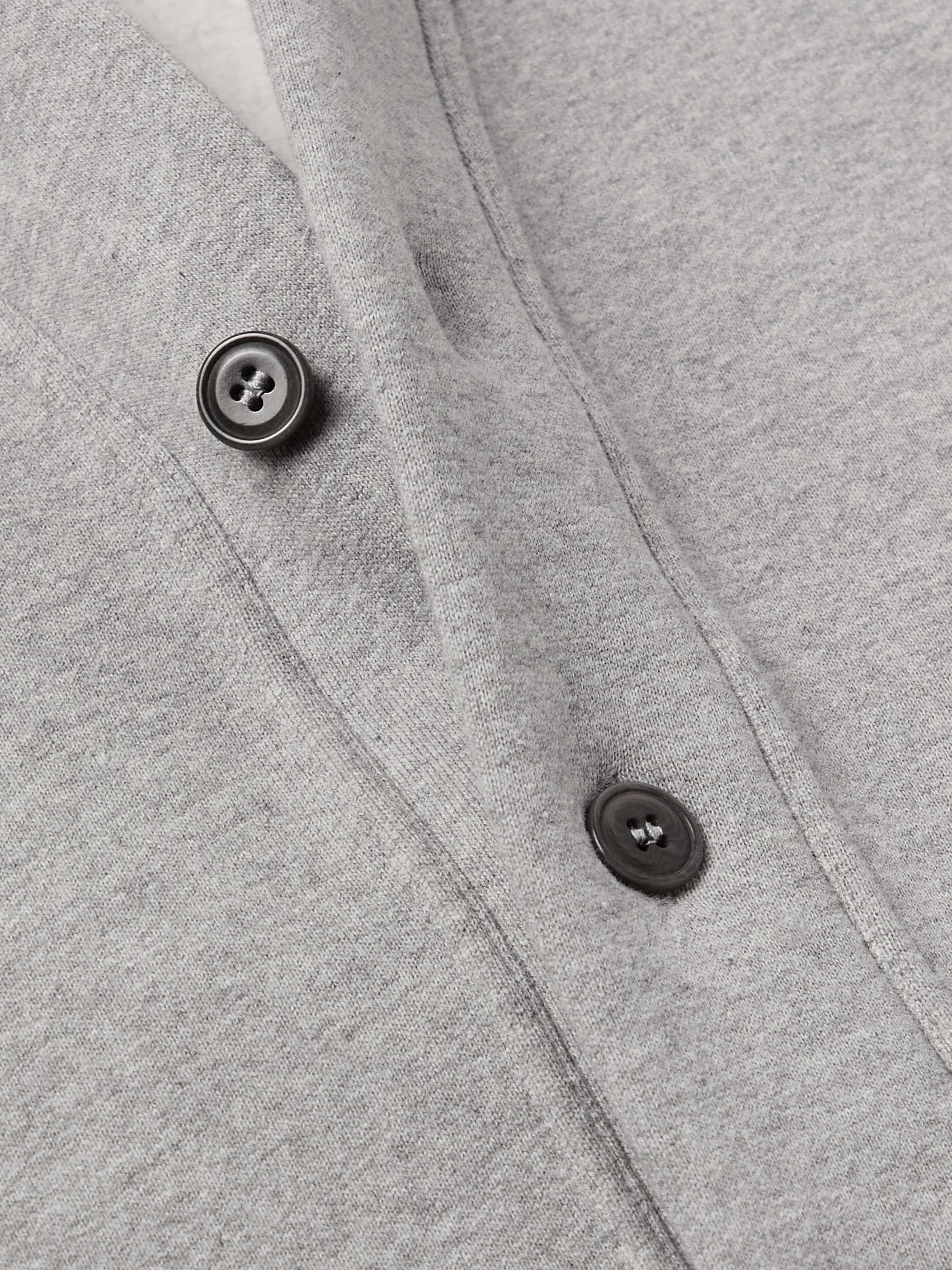 KENZO Logo-Appliquéd Cotton-Jersey Cardigan for Men | MR PORTER