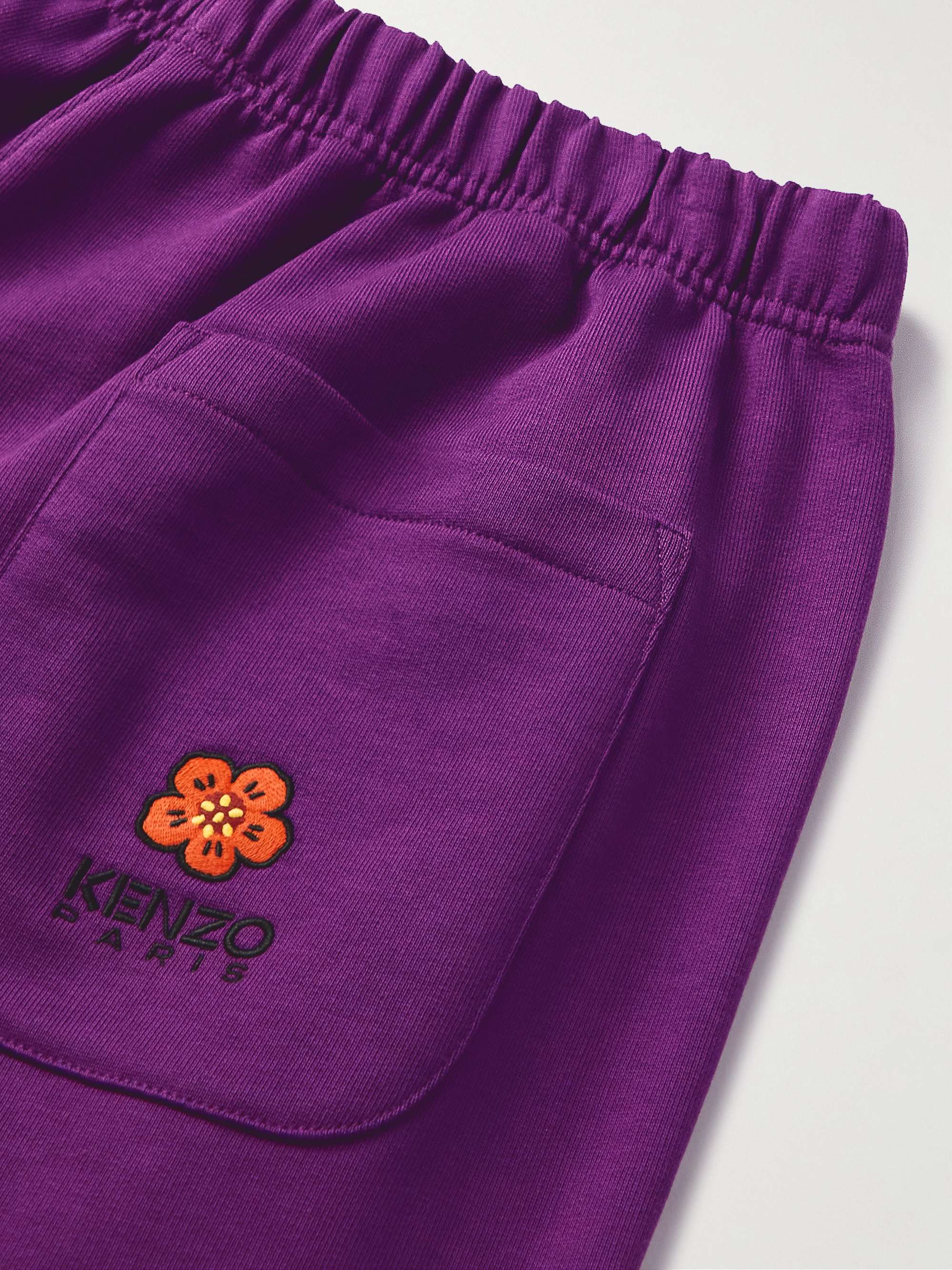 KENZO Straight-Leg Cotton-Jersey Shorts