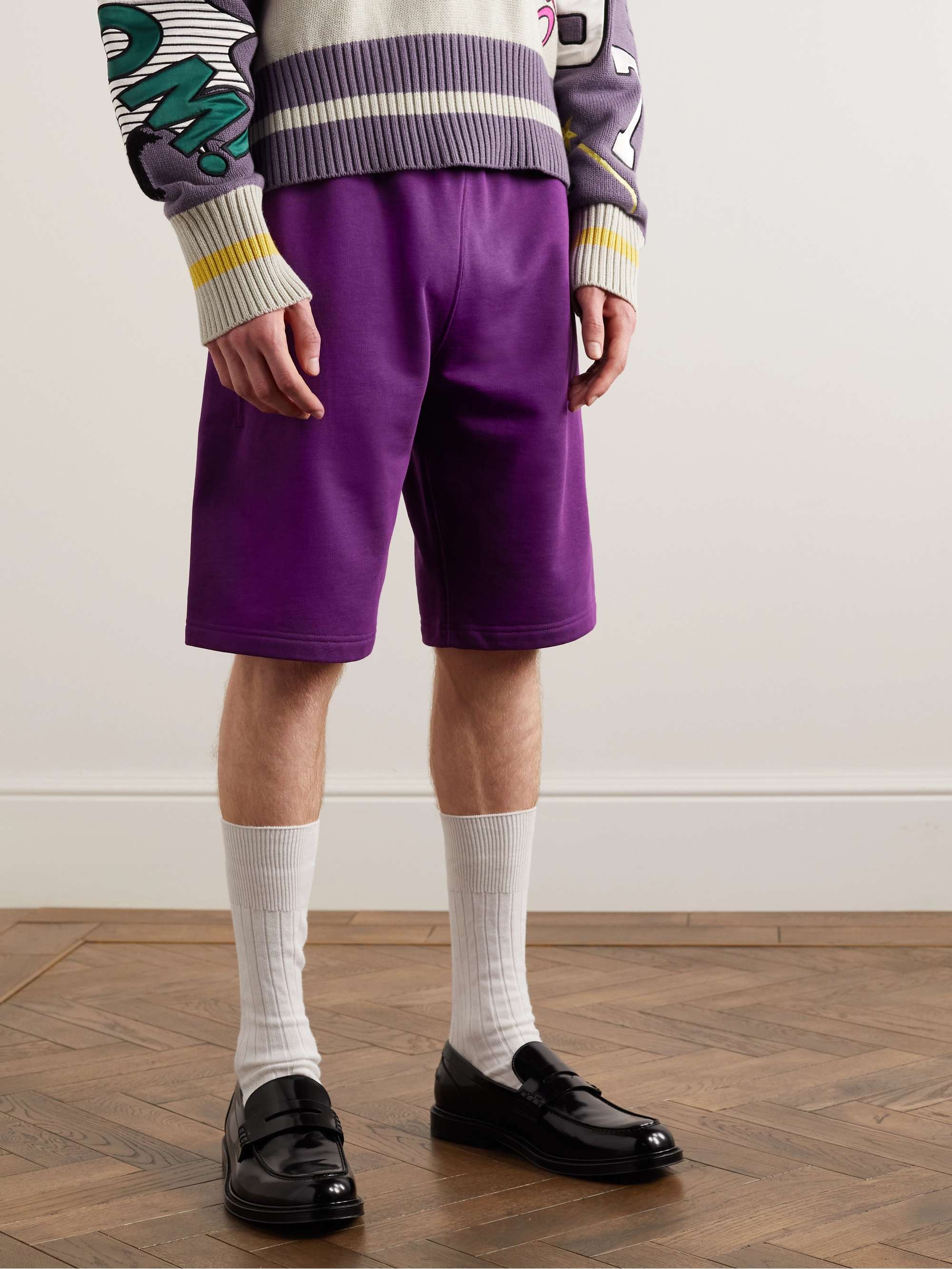 KENZO Straight-Leg Cotton-Jersey Shorts