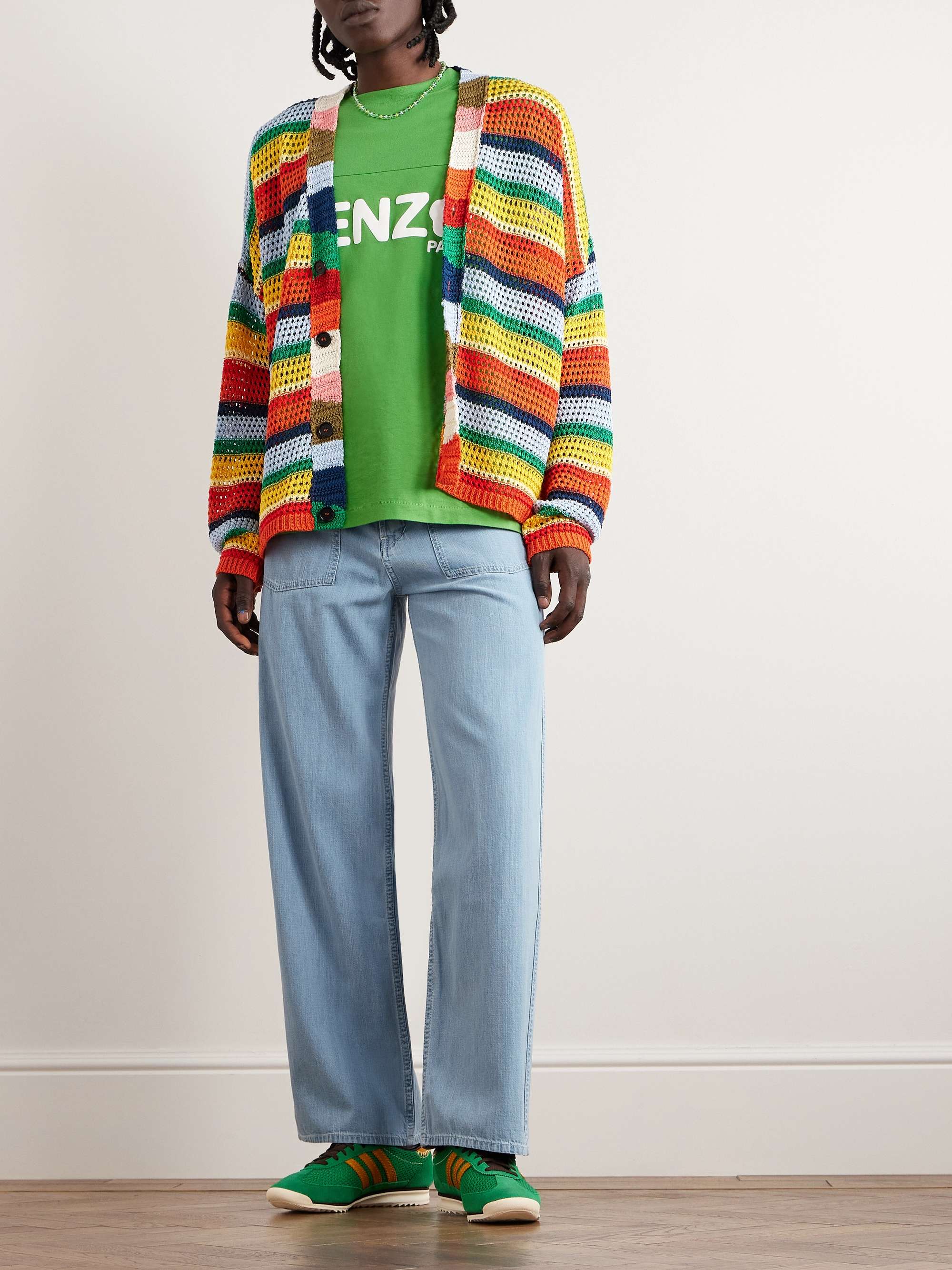 KENZO Straight-Leg Logo-Appliquéd Jeans for Men | MR PORTER