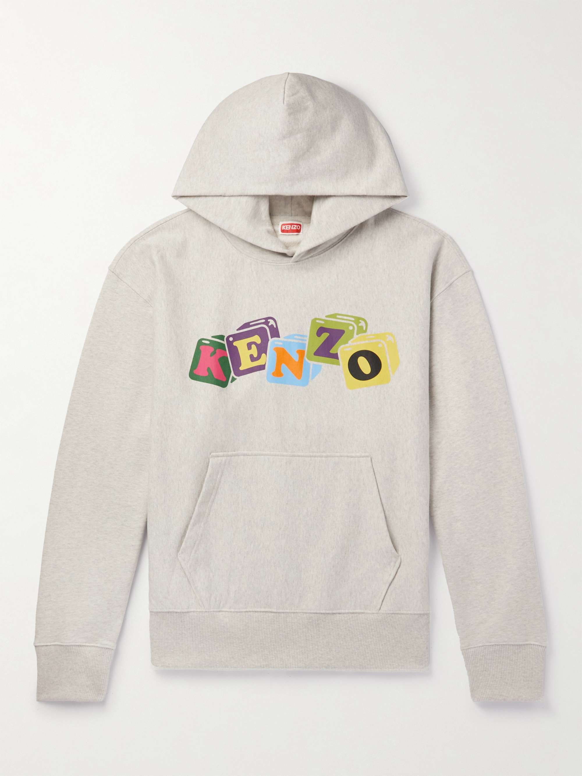 KENZO Boke Boy Oversized Logo-Print Cotton-Jersey Hoodie