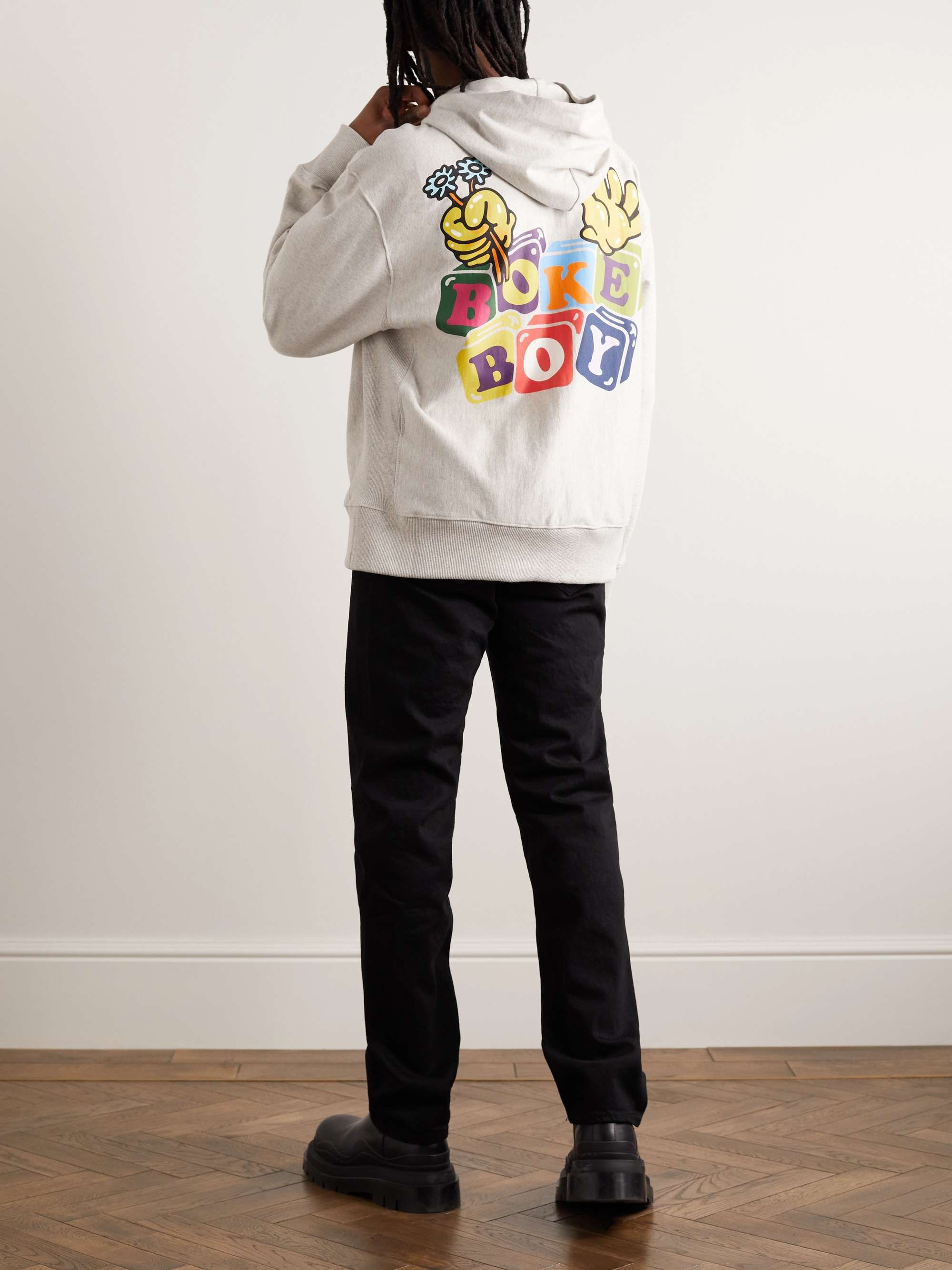 KENZO Boke Boy Oversized Logo-Print Cotton-Jersey Hoodie