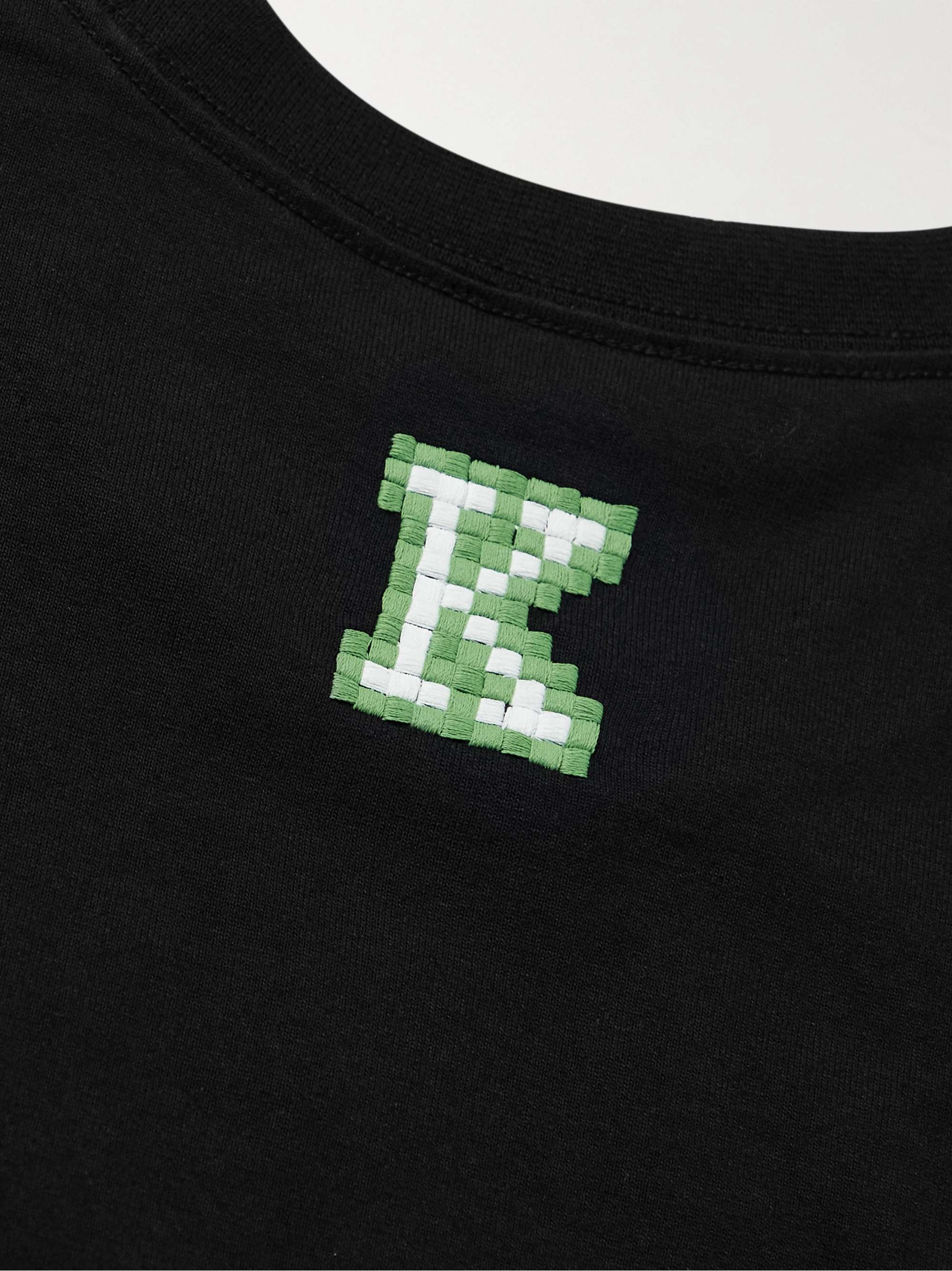 KENZO Logo-Embroidered Cotton-Jersey T-Shirt