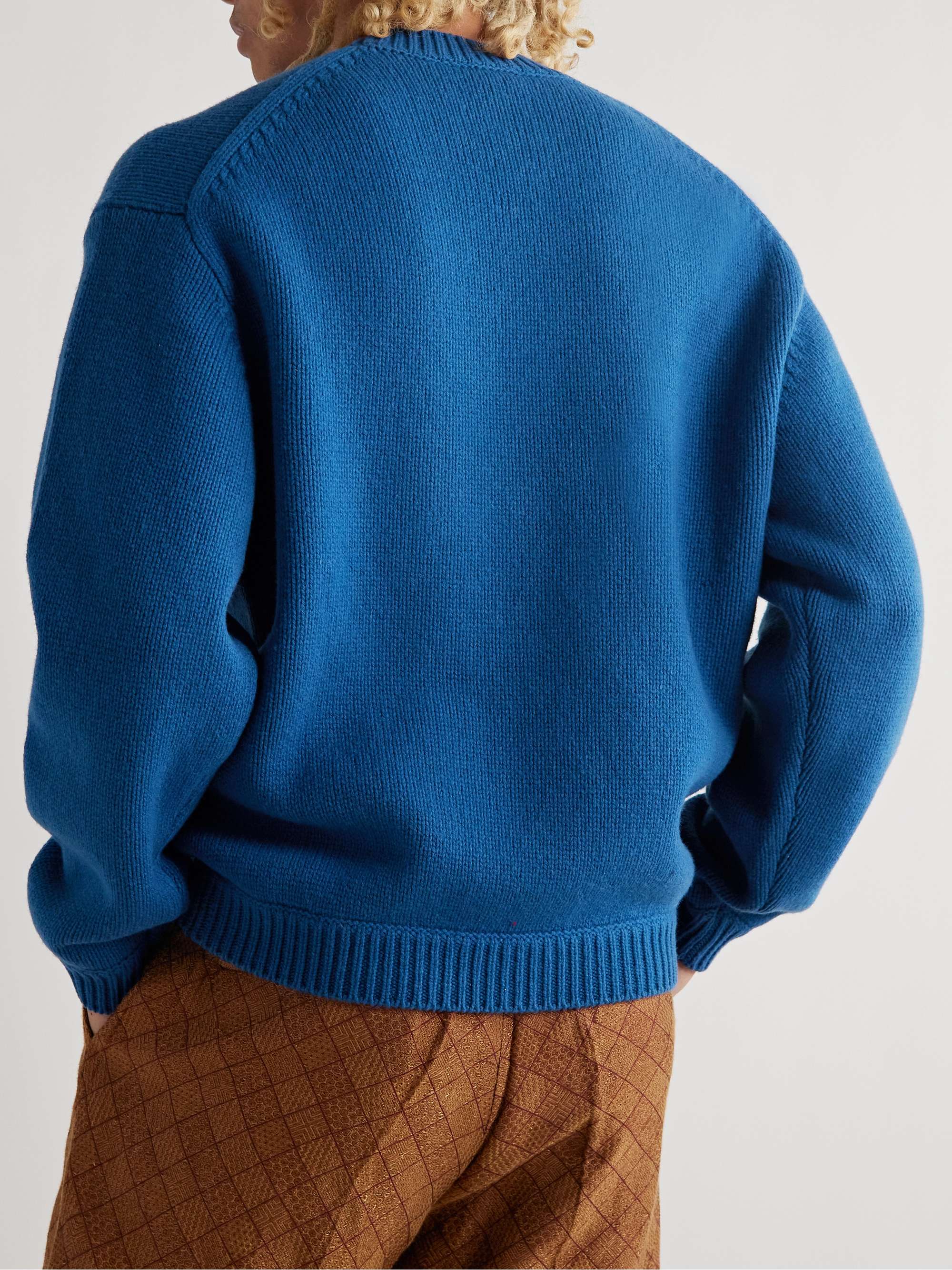 KENZO Intarsia Wool-Blend Sweater