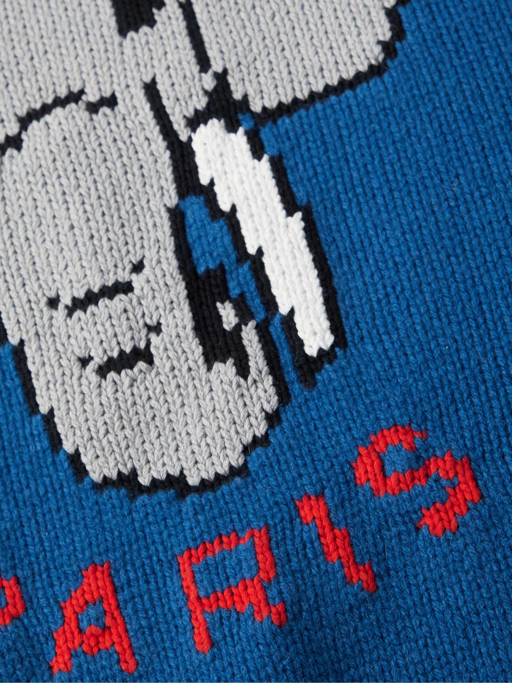 KENZO Intarsia Wool-Blend Sweater