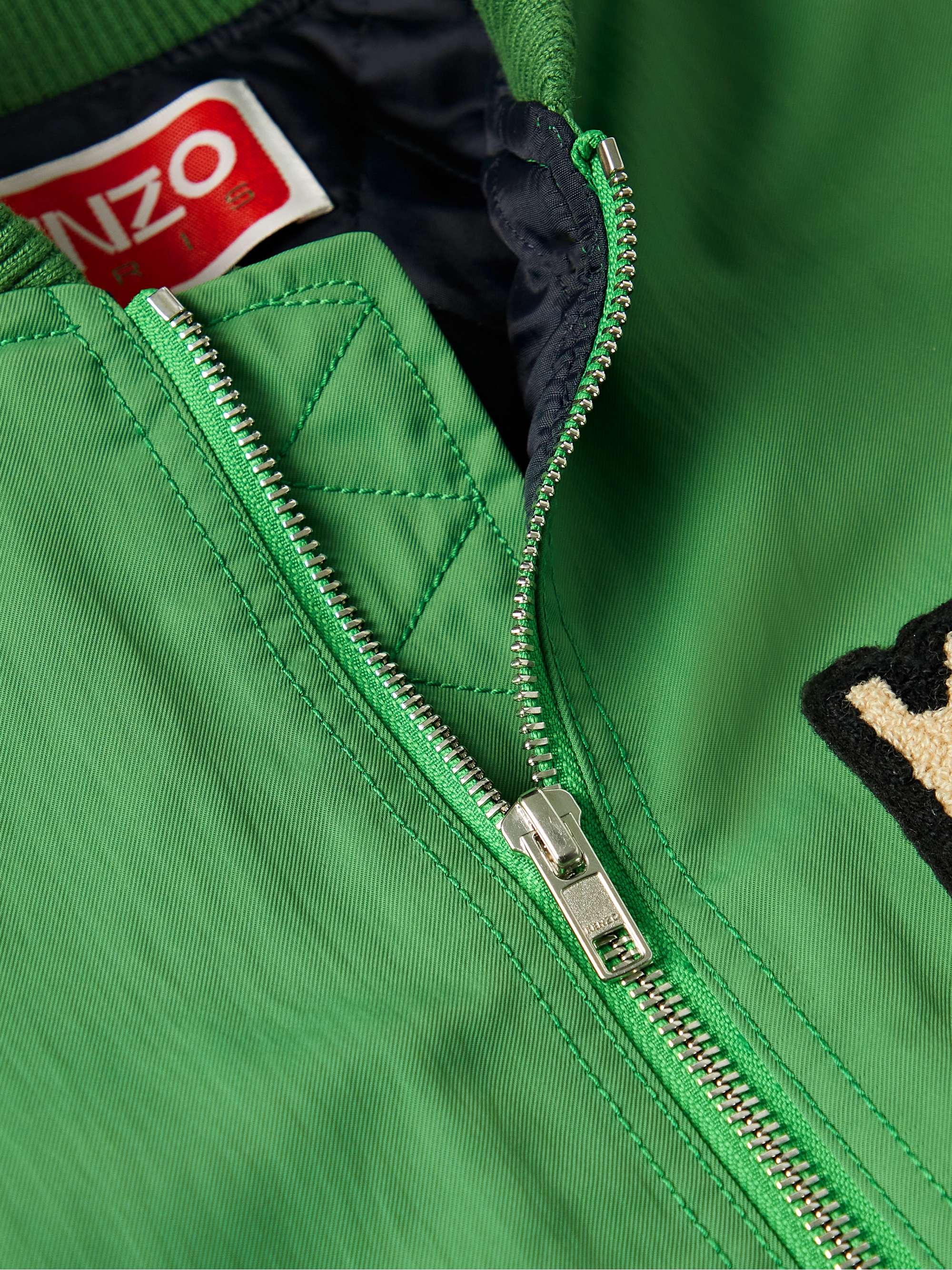 KENZO Logo-Appliquéd Shell Bomber Jacket