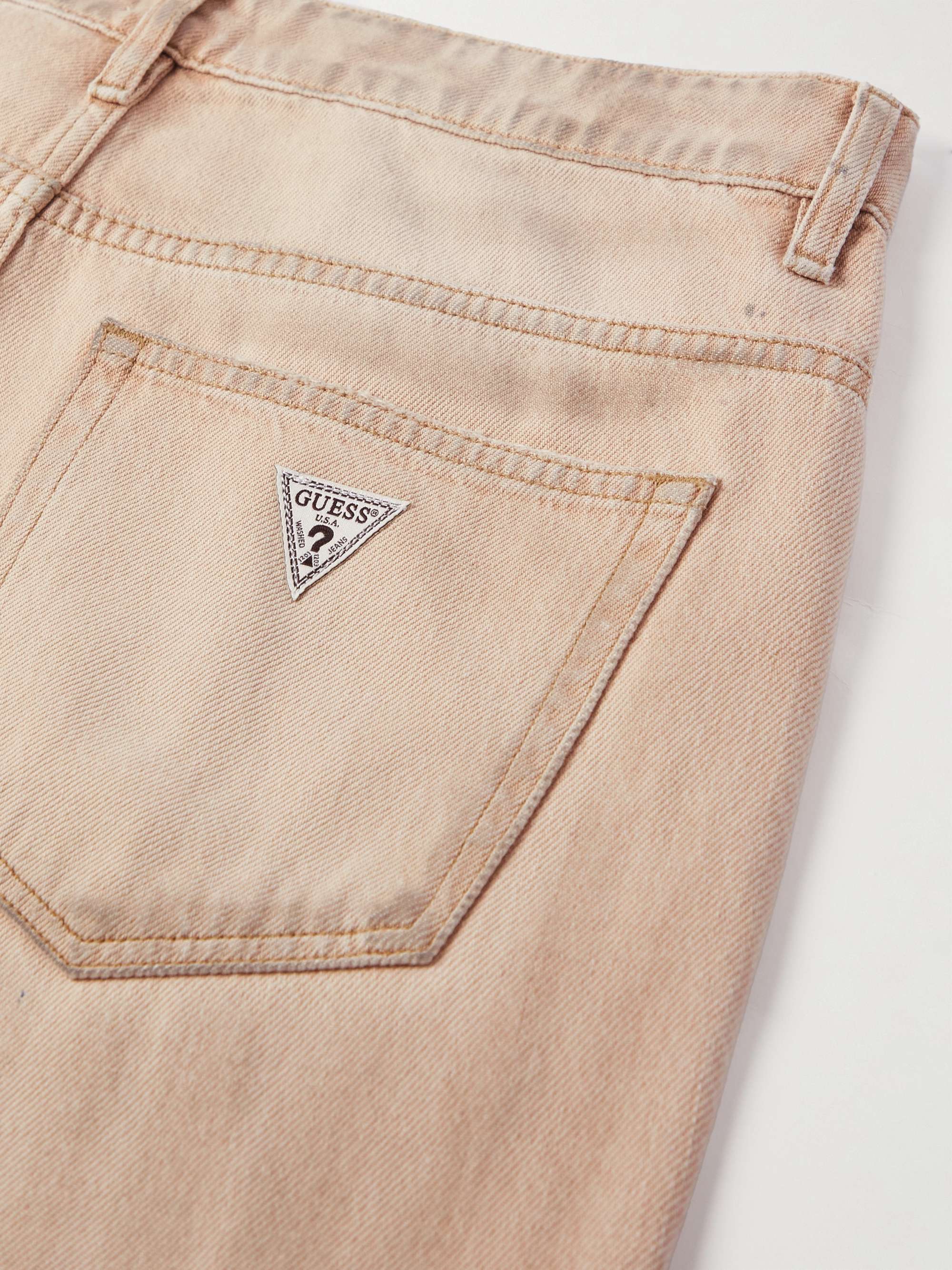 GUESS USA Tapered Distressed Jeans