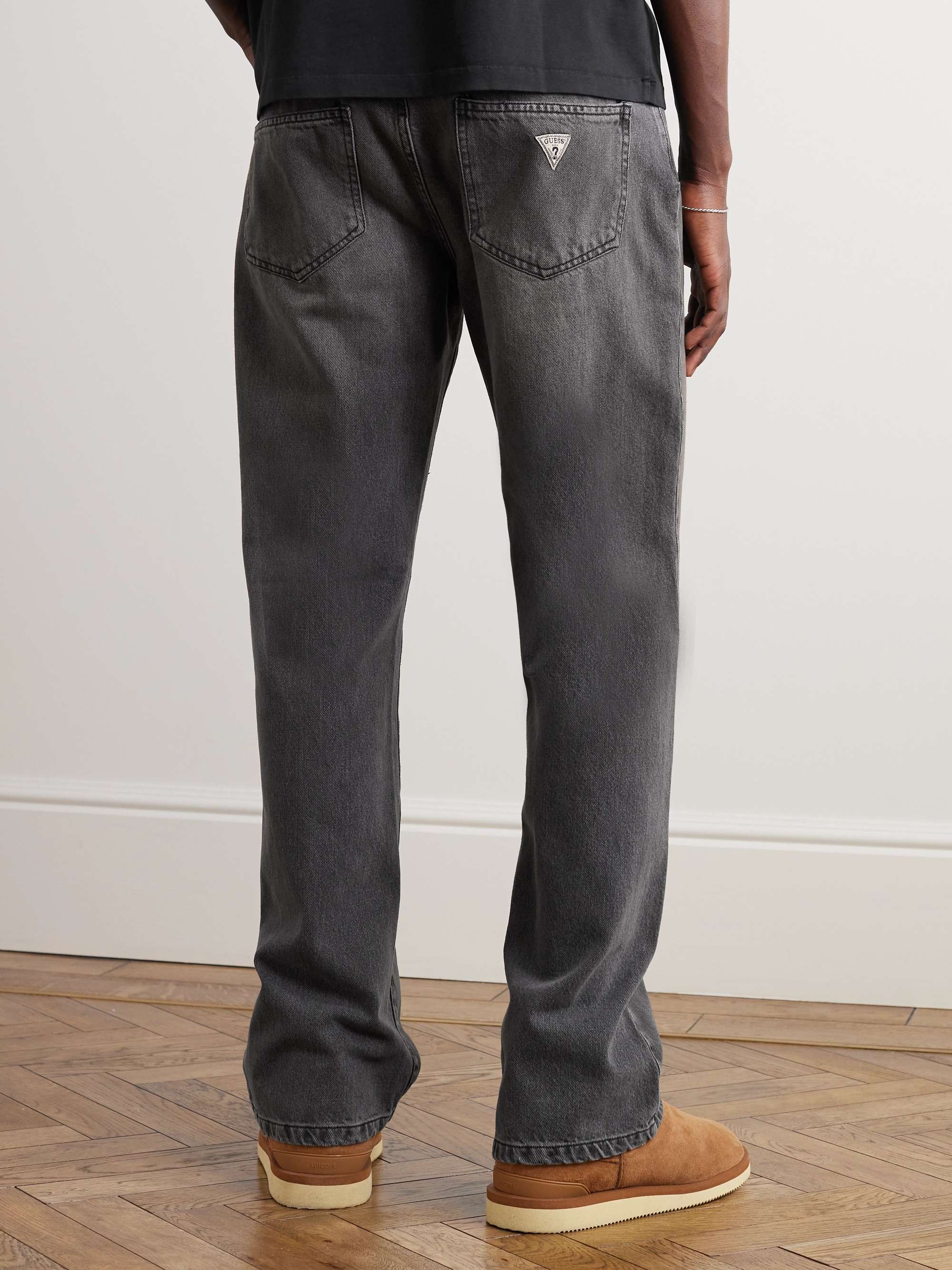GUESS USA Straight-Leg Distressed Jeans