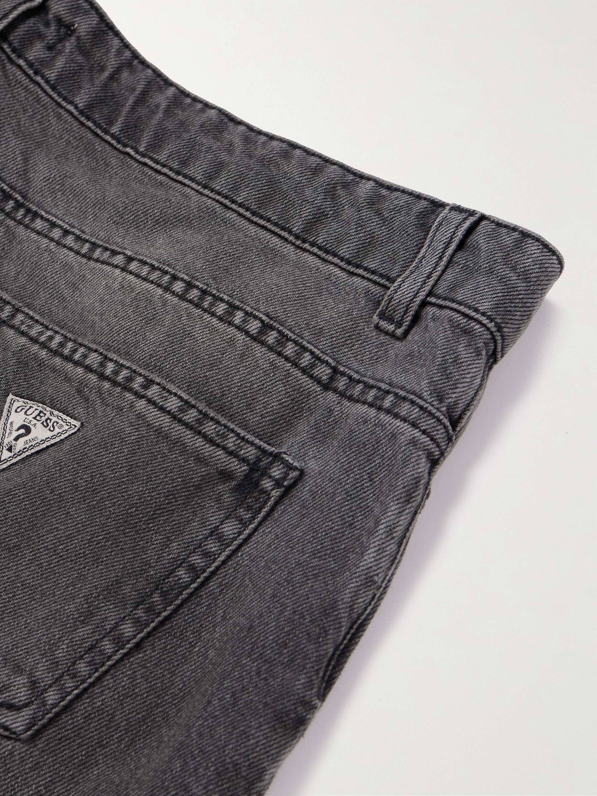 GUESS USA Straight-Leg Distressed Jeans
