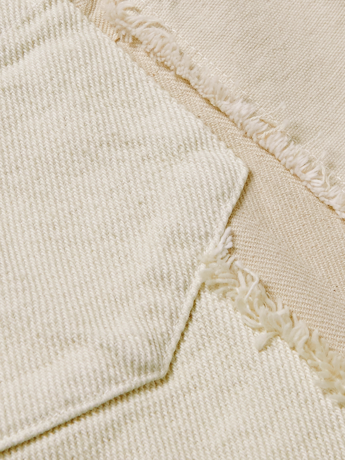  John Elliott - Frayed Cotton-twill Jacket - Men - Neutrals - L 