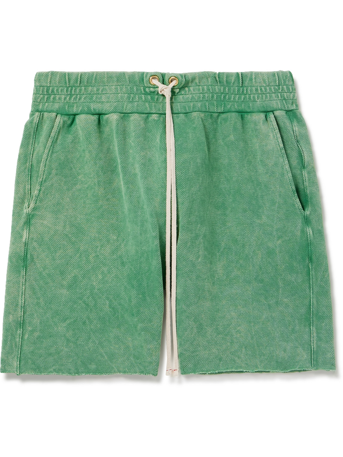Cotton-Jersey Piqué Drawstring Shorts