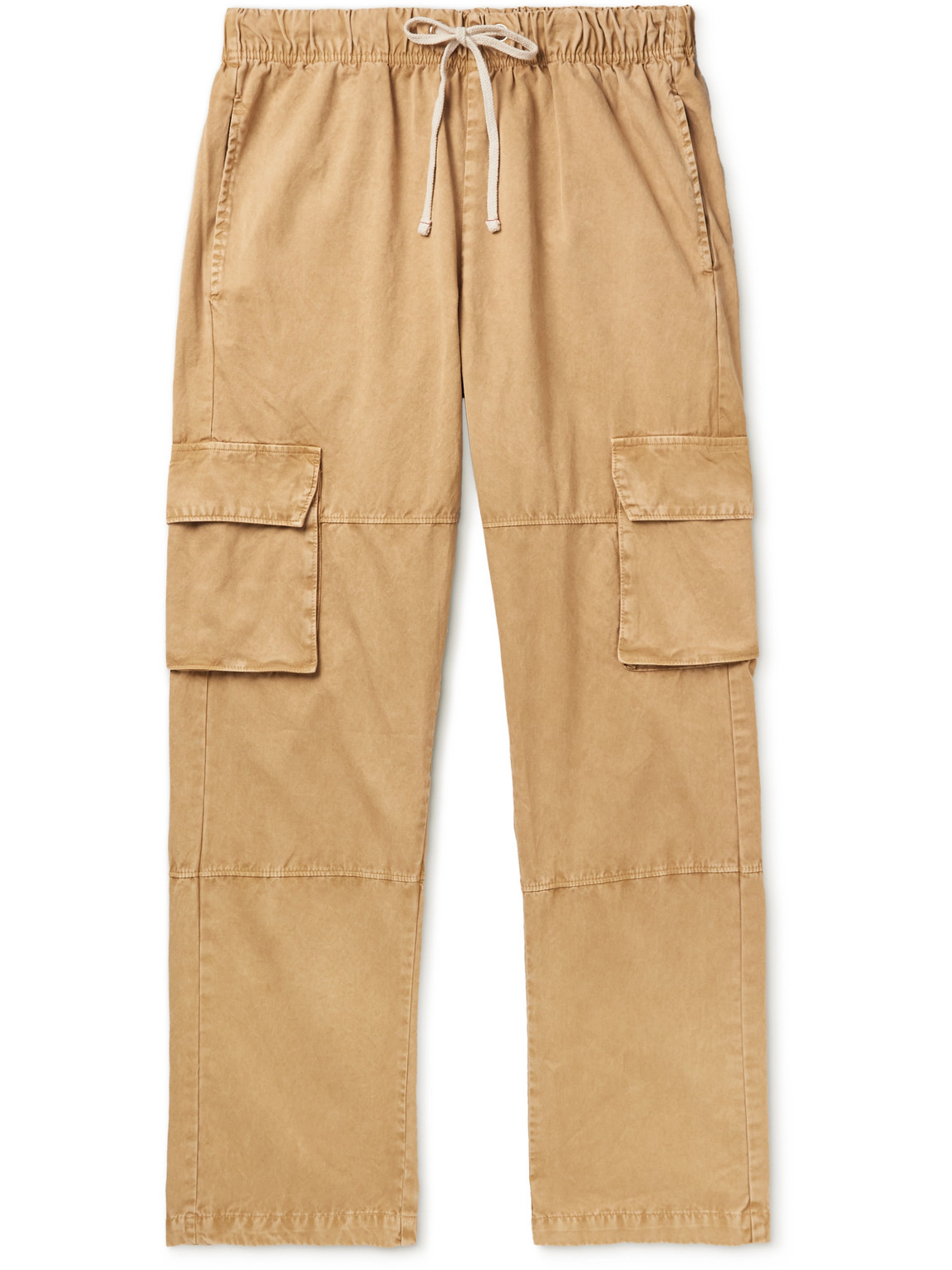 Les Tien Beige Drawstring Cargo Pants In Brown