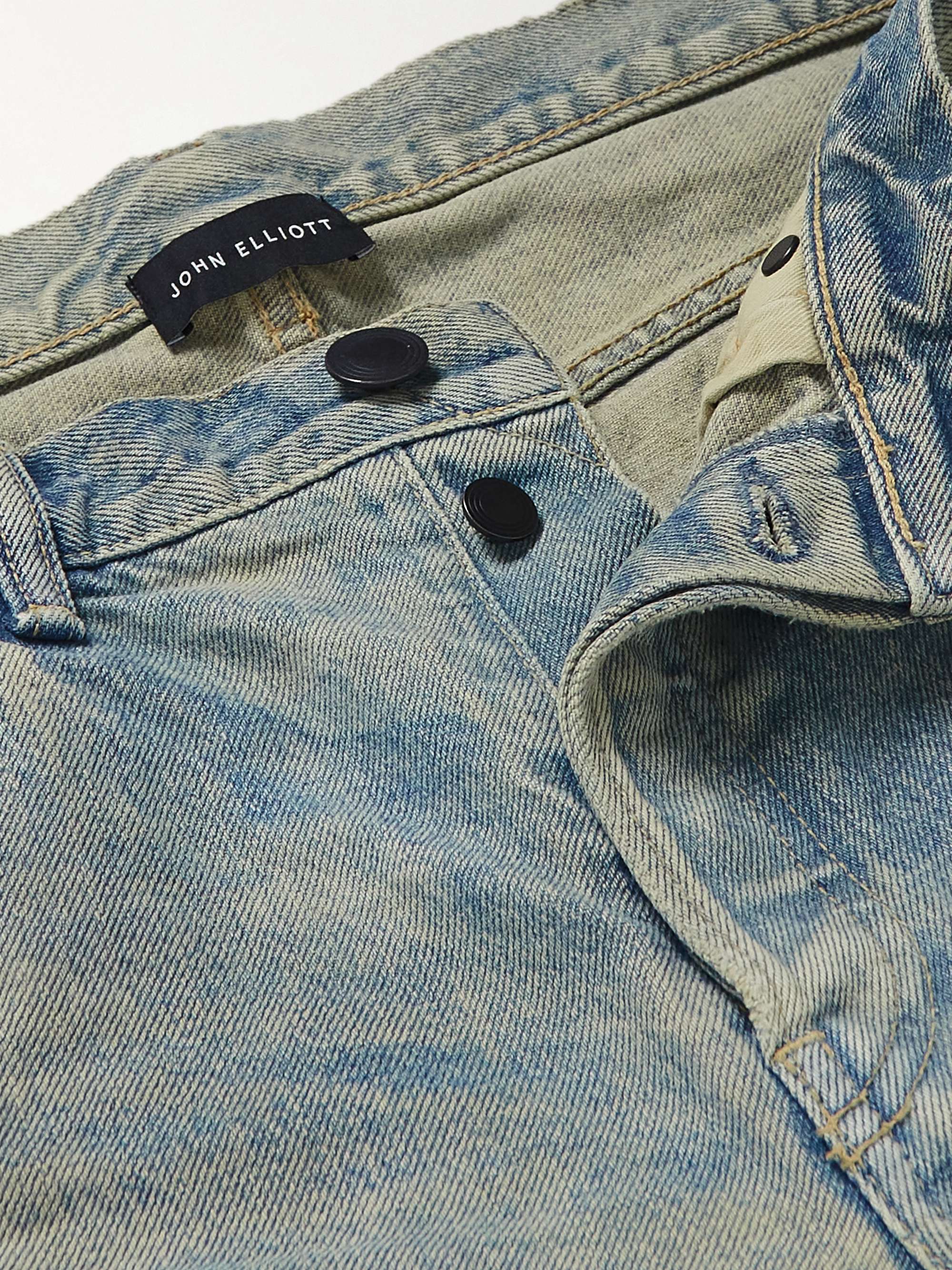 JOHN ELLIOTT The Daze Slim-Fit Bleached Denim Jeans