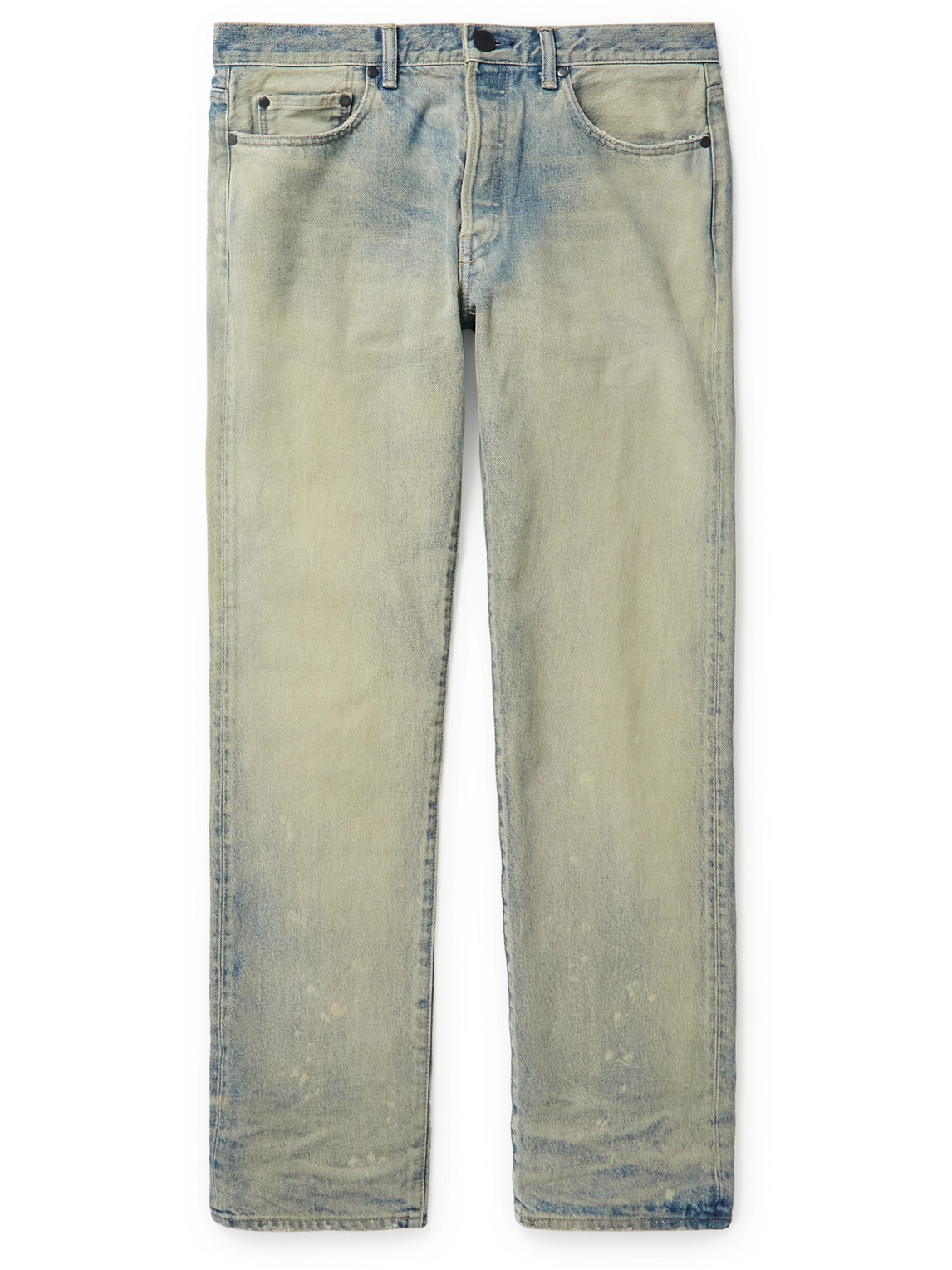 John Elliott The Daze Slim-Fit Bleached Denim Jeans