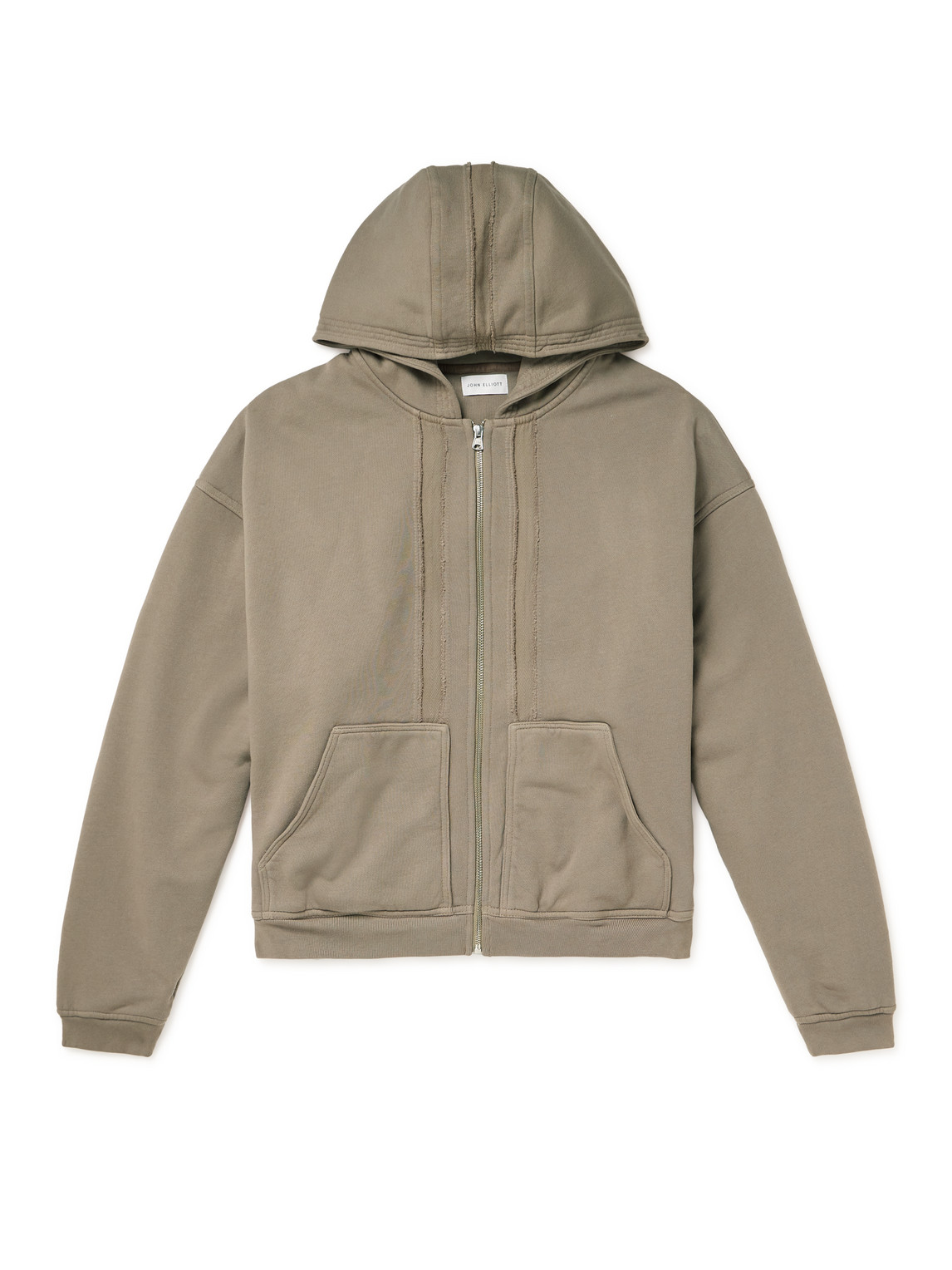 JOHN ELLIOTT FRAME COTTON-JERSEY ZIP-UP HOODIE