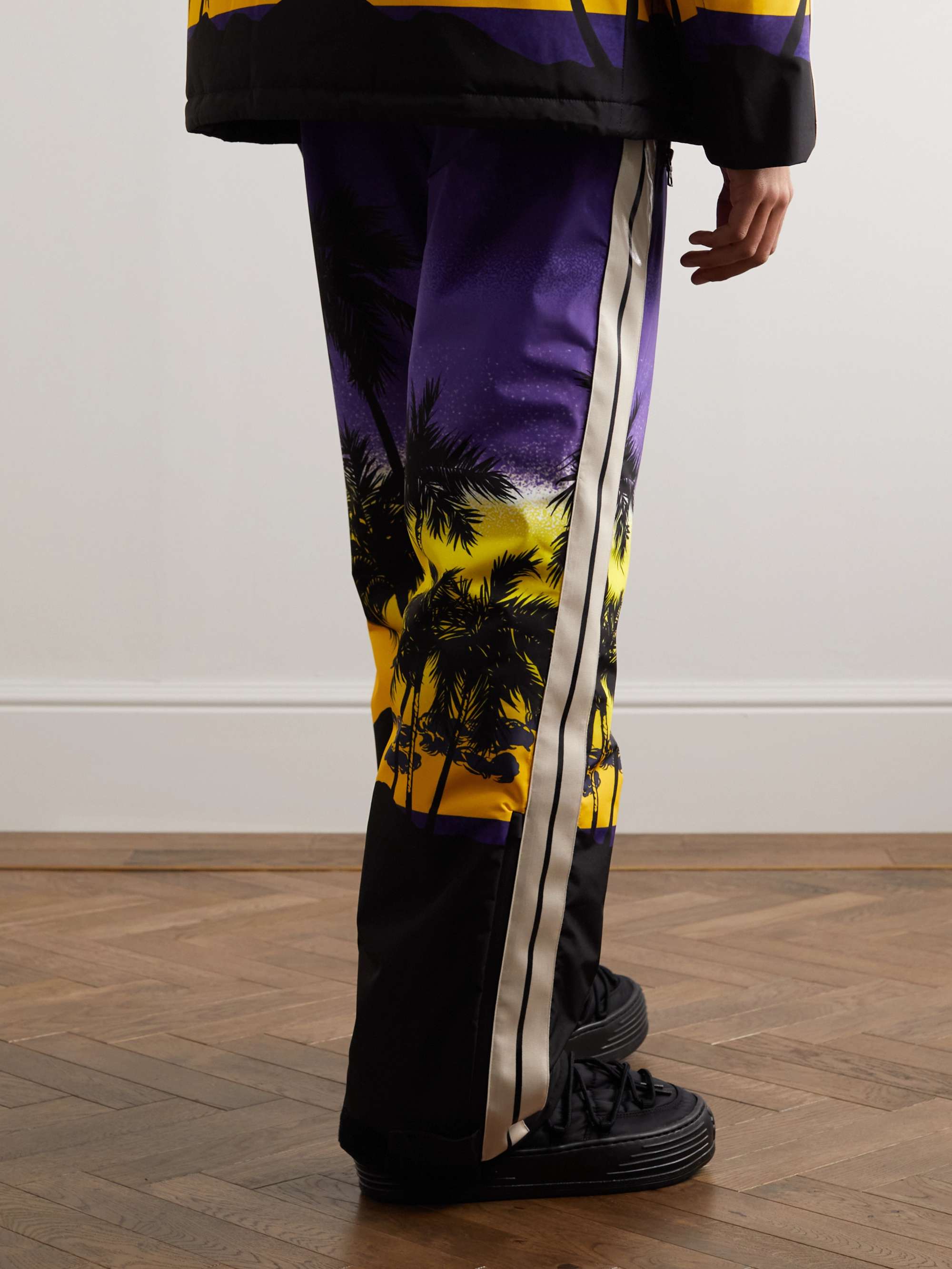 PALM ANGELS Palm Sunset Straight-Leg Printed Ski Pants