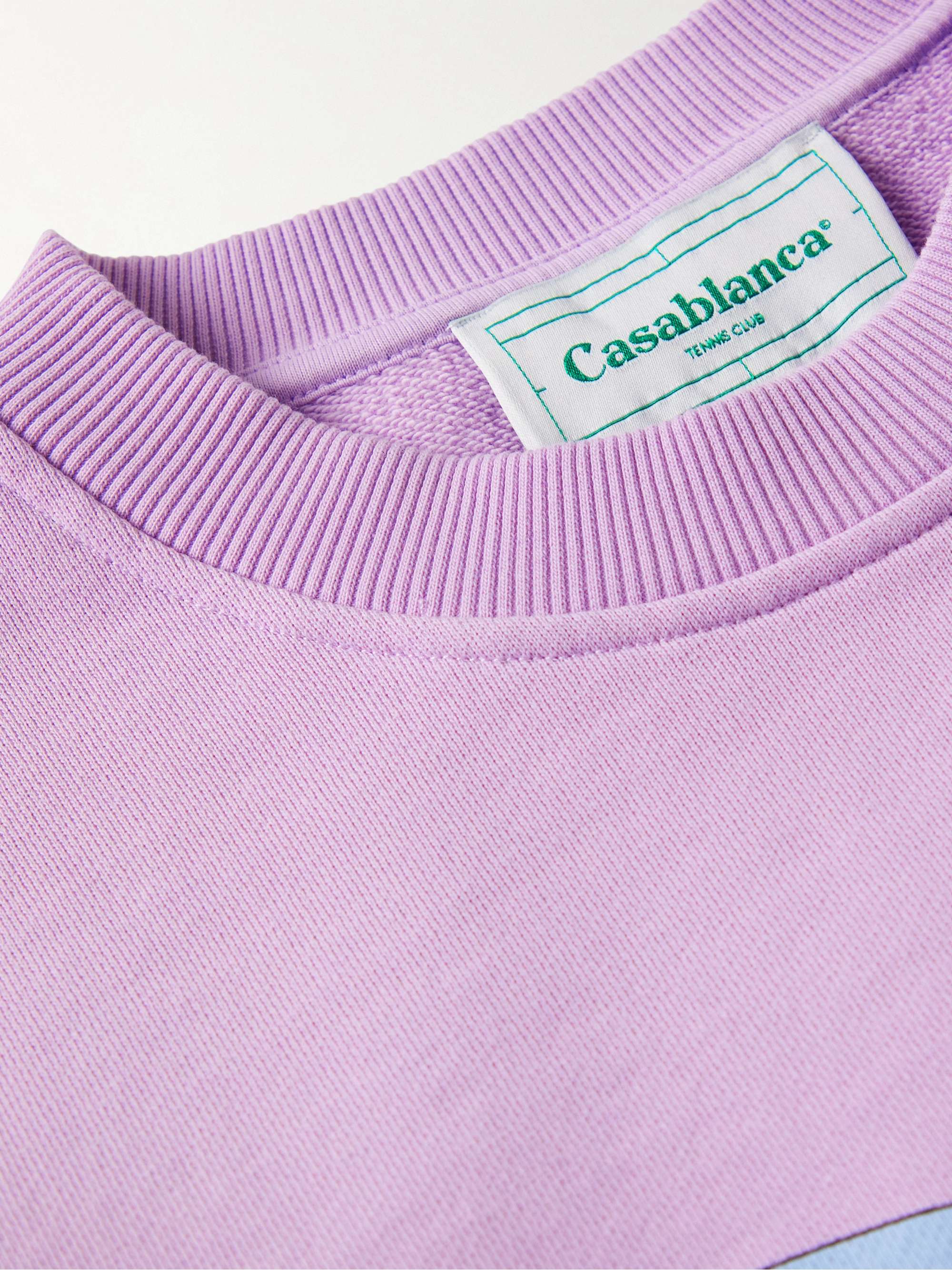 CASABLANCA Mind Vibrations Printed Organic Cotton-Jersey Sweatshirt