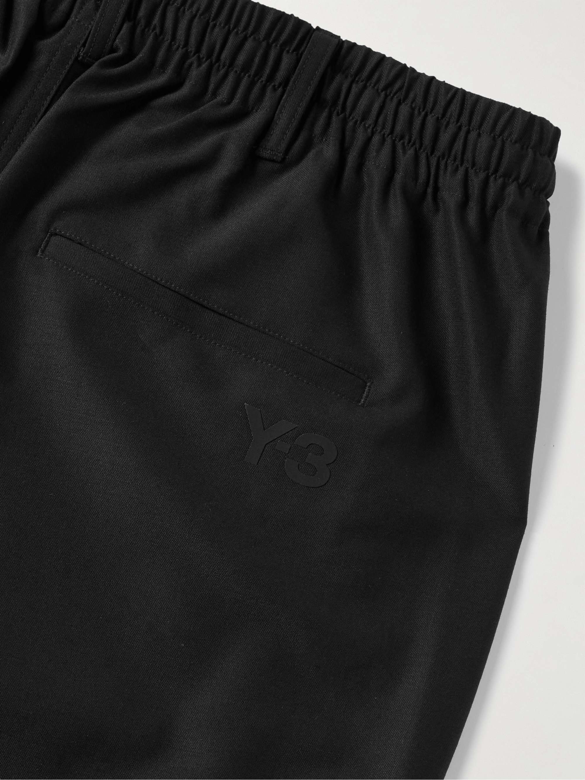 Y3 Tapered Striped WoolBlend Track Pants for Men MR PORTER