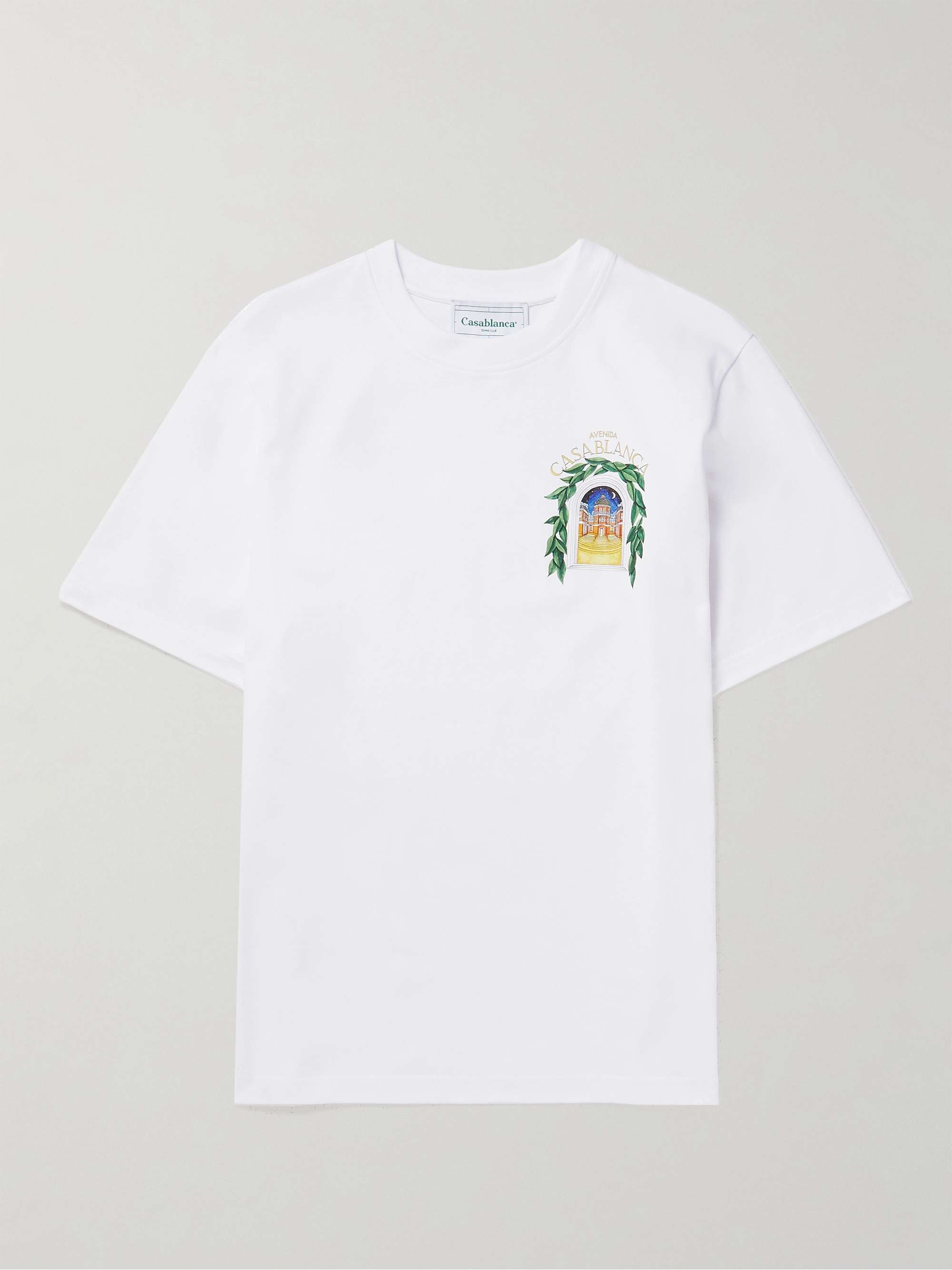 CASABLANCA Avenida Logo-Print Cotton-Jersey T-Shirt