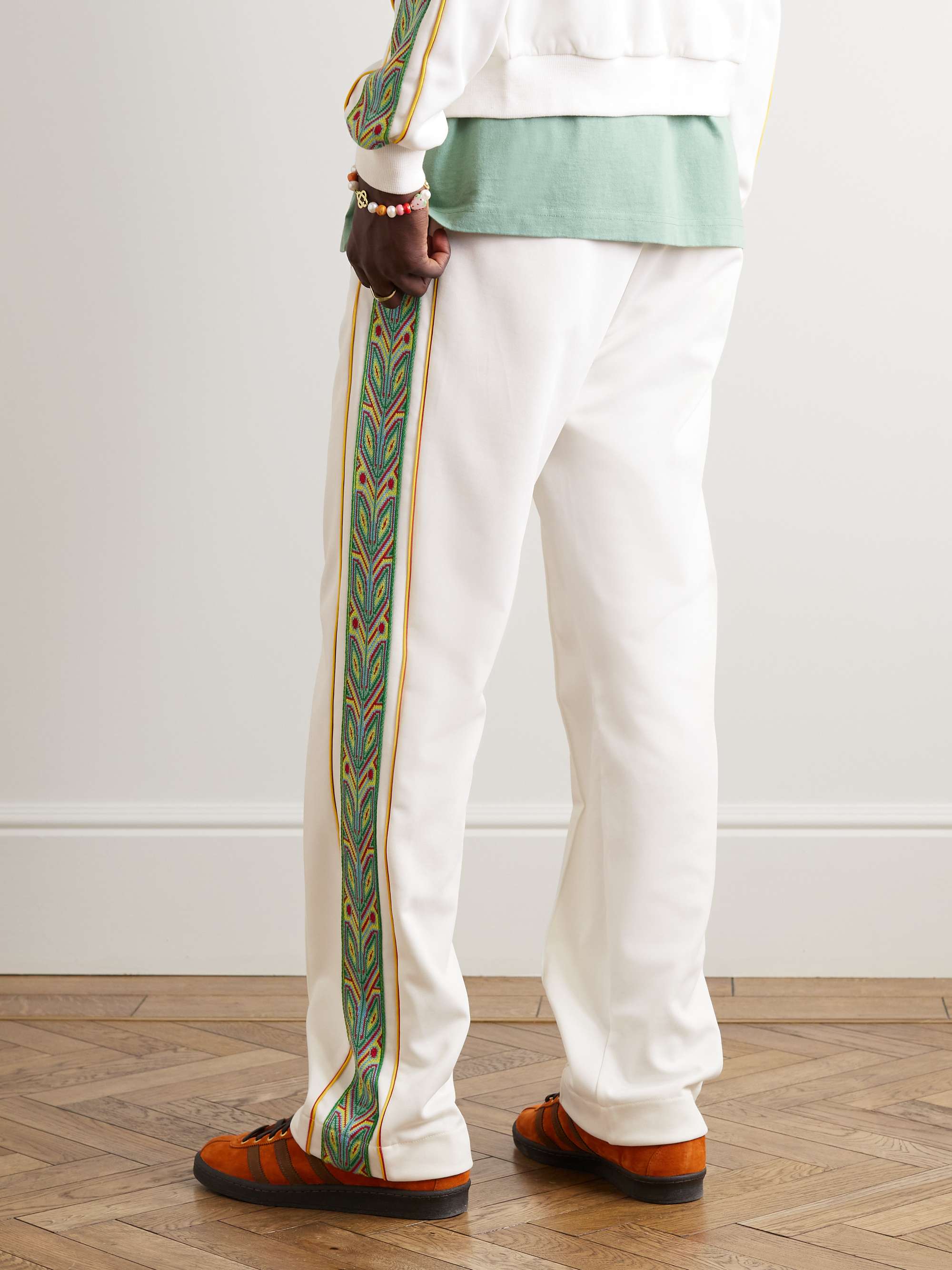 CASABLANCA Futuro Laurel Logo-Appliquéd Jersey Track Pants