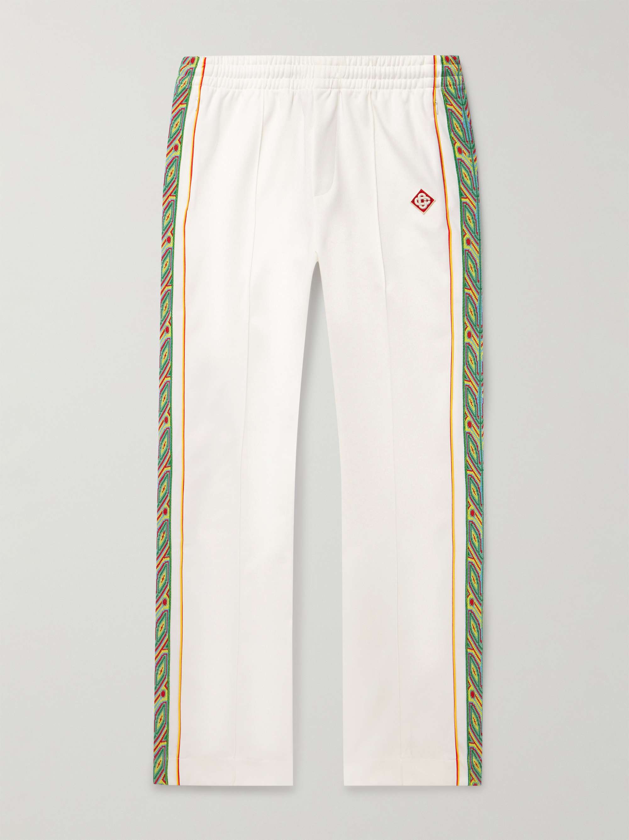 CASABLANCA Futuro Laurel Straight-Leg Logo-Appliquéd Jersey Track Pants ...